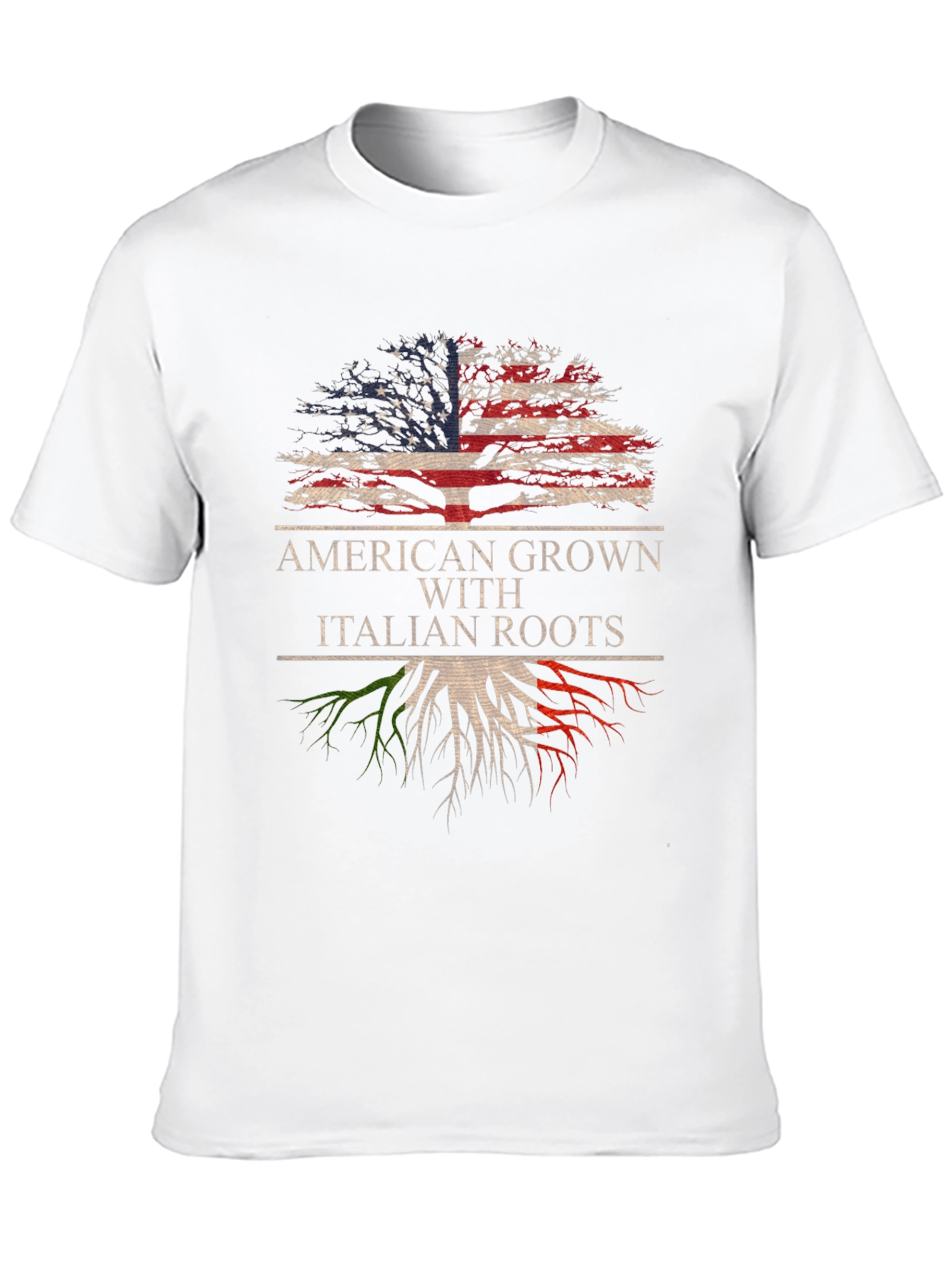 Black American Grown With Italian Roots T-Shirt view 10
