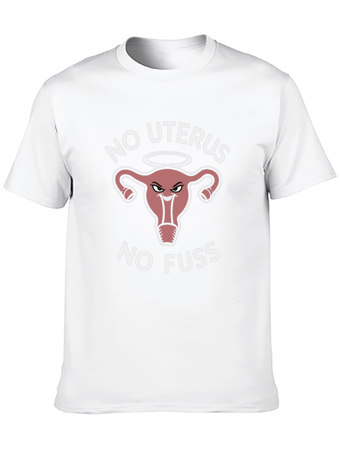Black No Uterus No Fuss Graphic T-Shirt view 10
