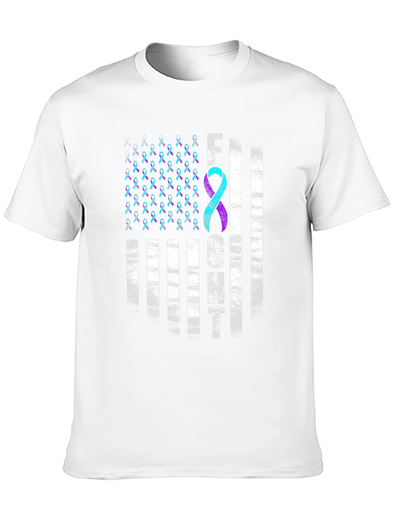 Black Semicolon Suicide Awareness T-Shirt - Fight Depression view 10
