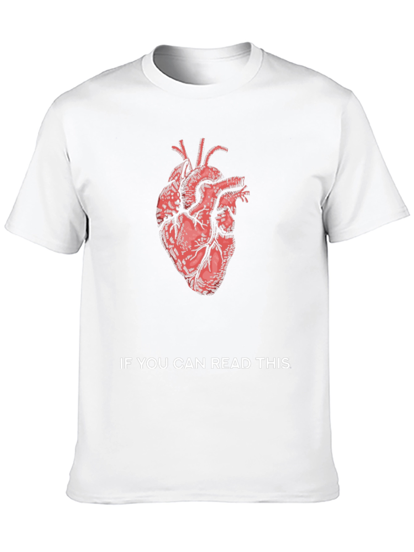 Black Anatomical Heart Graphic Tee - Read This view 10