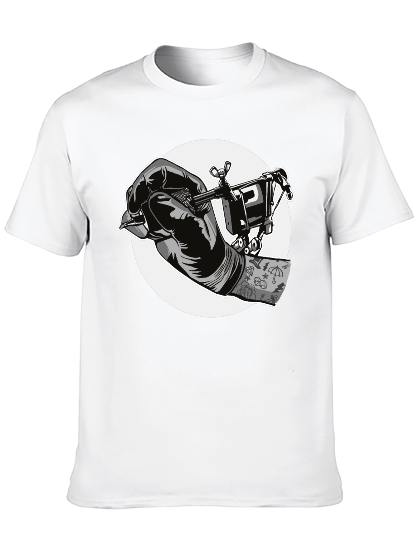Black Tattoo Artist Graphic T-Shirt view 10