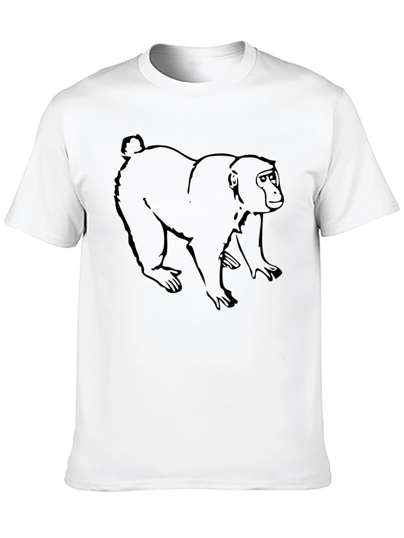 Black Monkey Graphic Black T-Shirt view 10