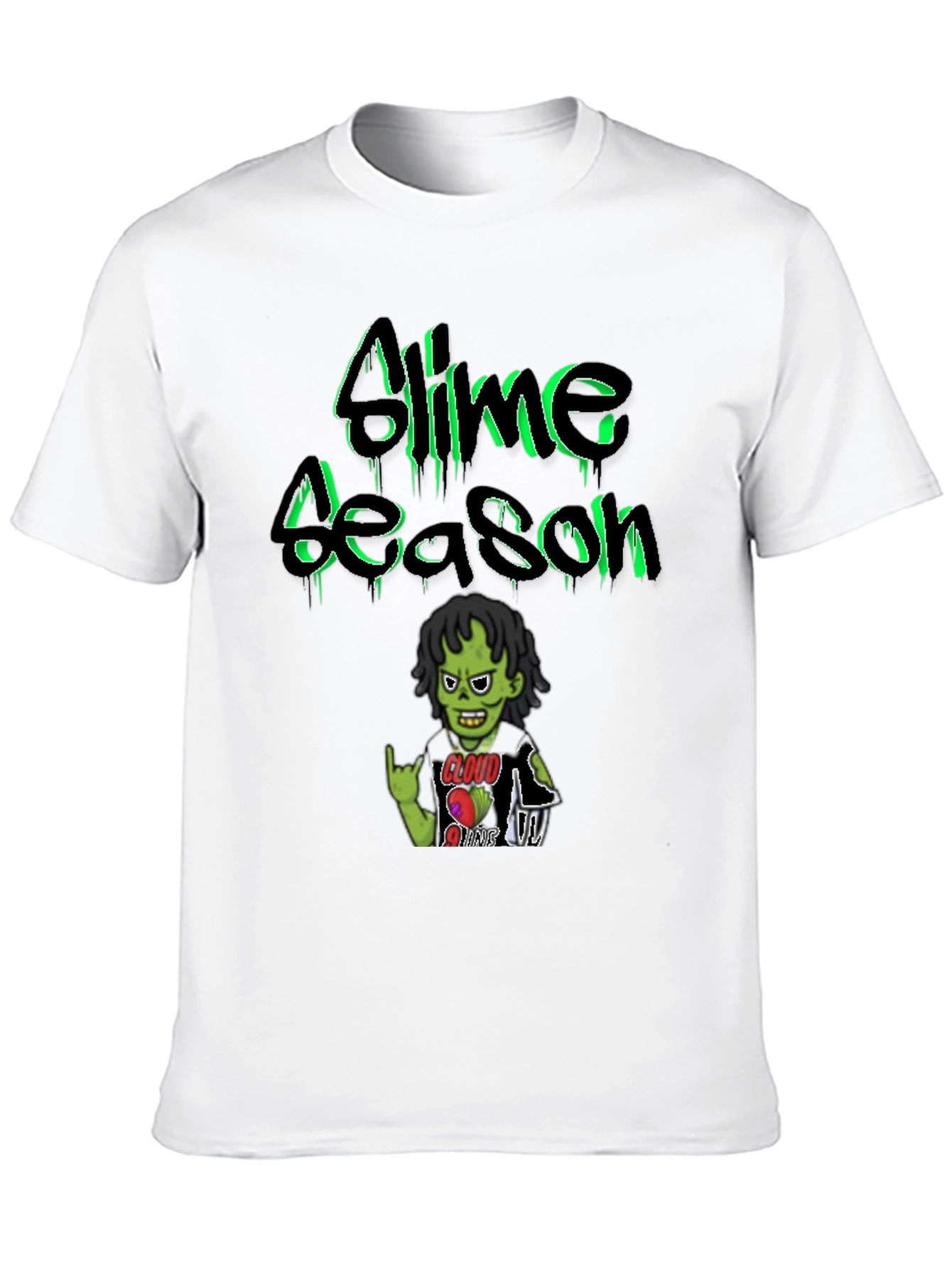 Black Slime Season Graphic Tee view 10