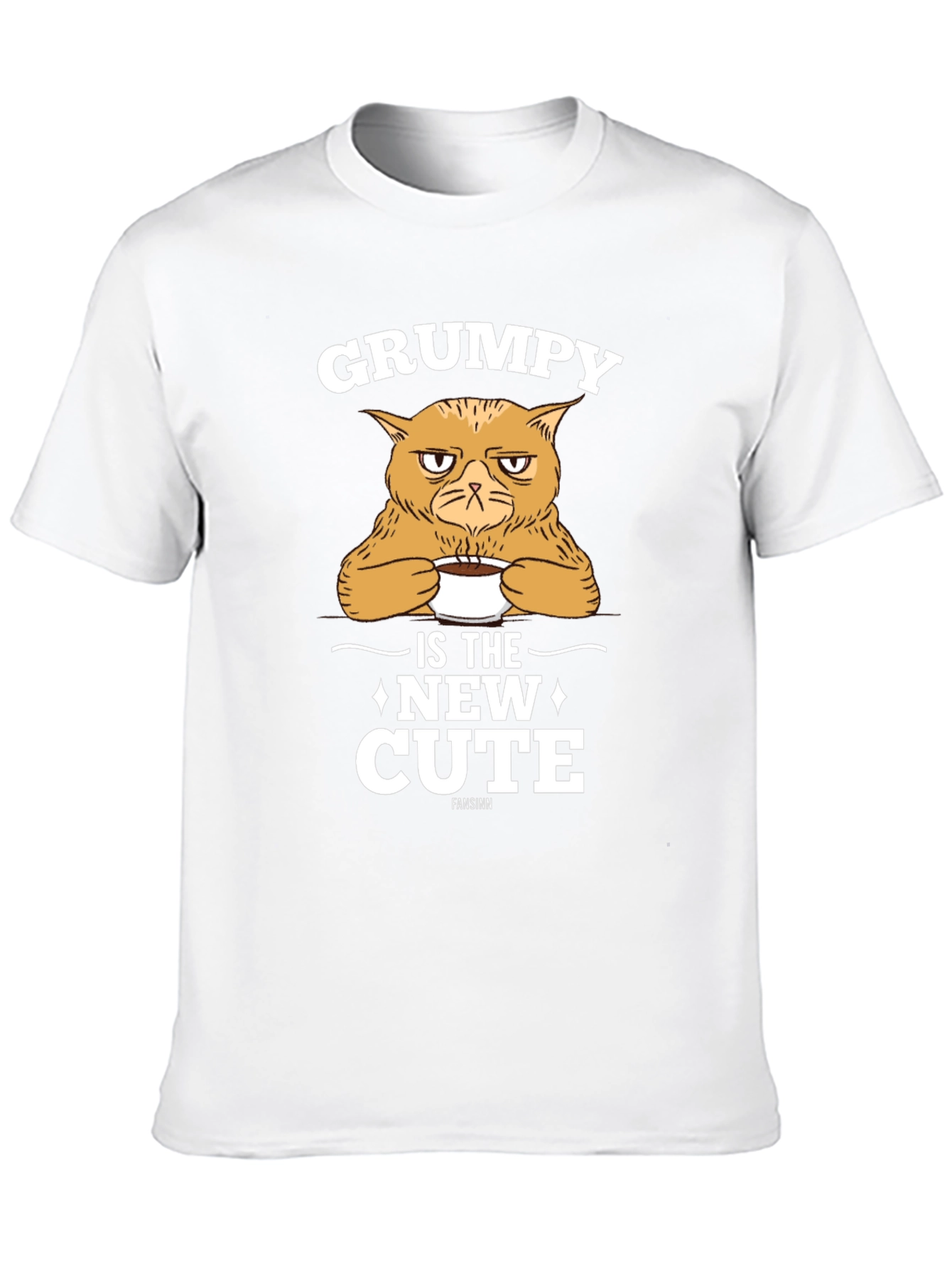 Black Grumpy Cat T-Shirt - New Cute Black Tee view 10