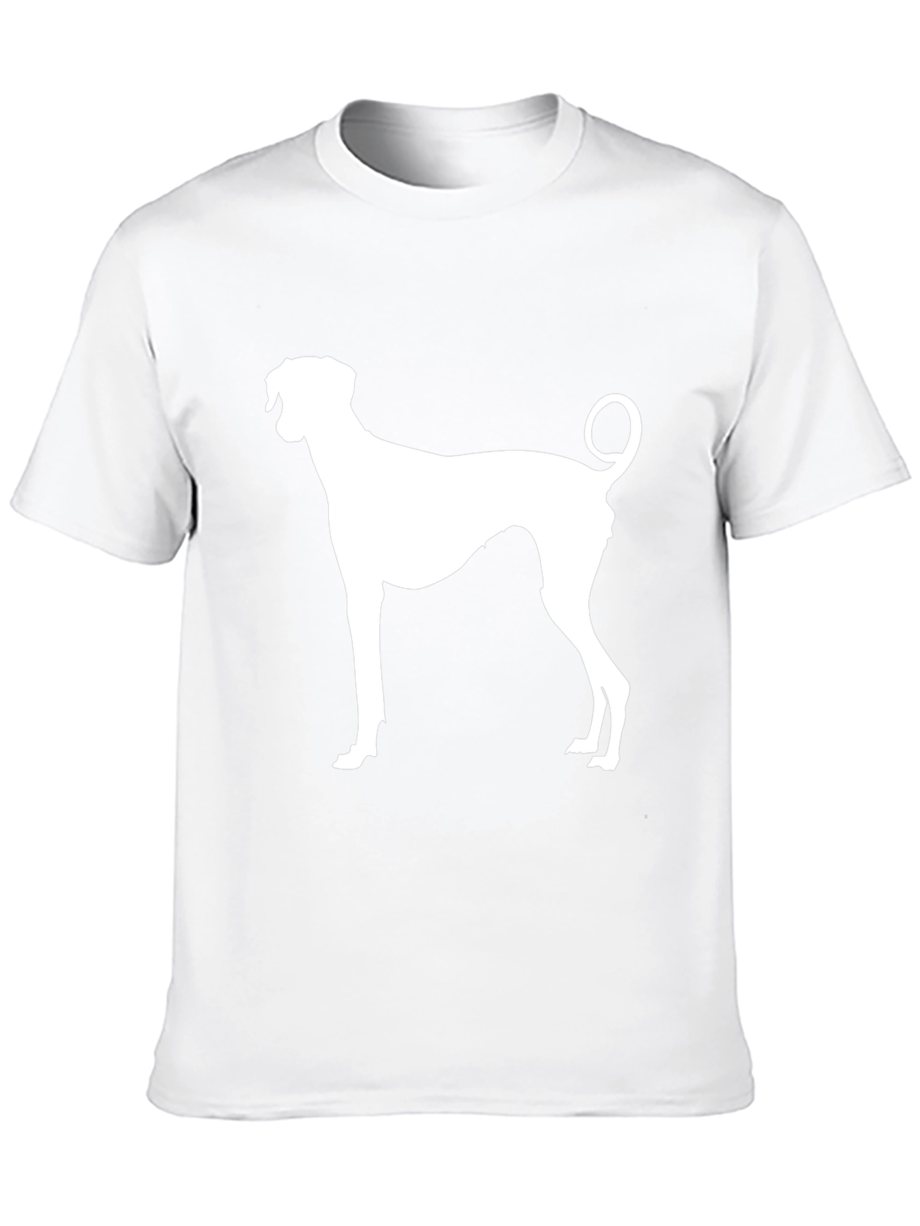 Black Dog Silhouette Black T-Shirt view 10