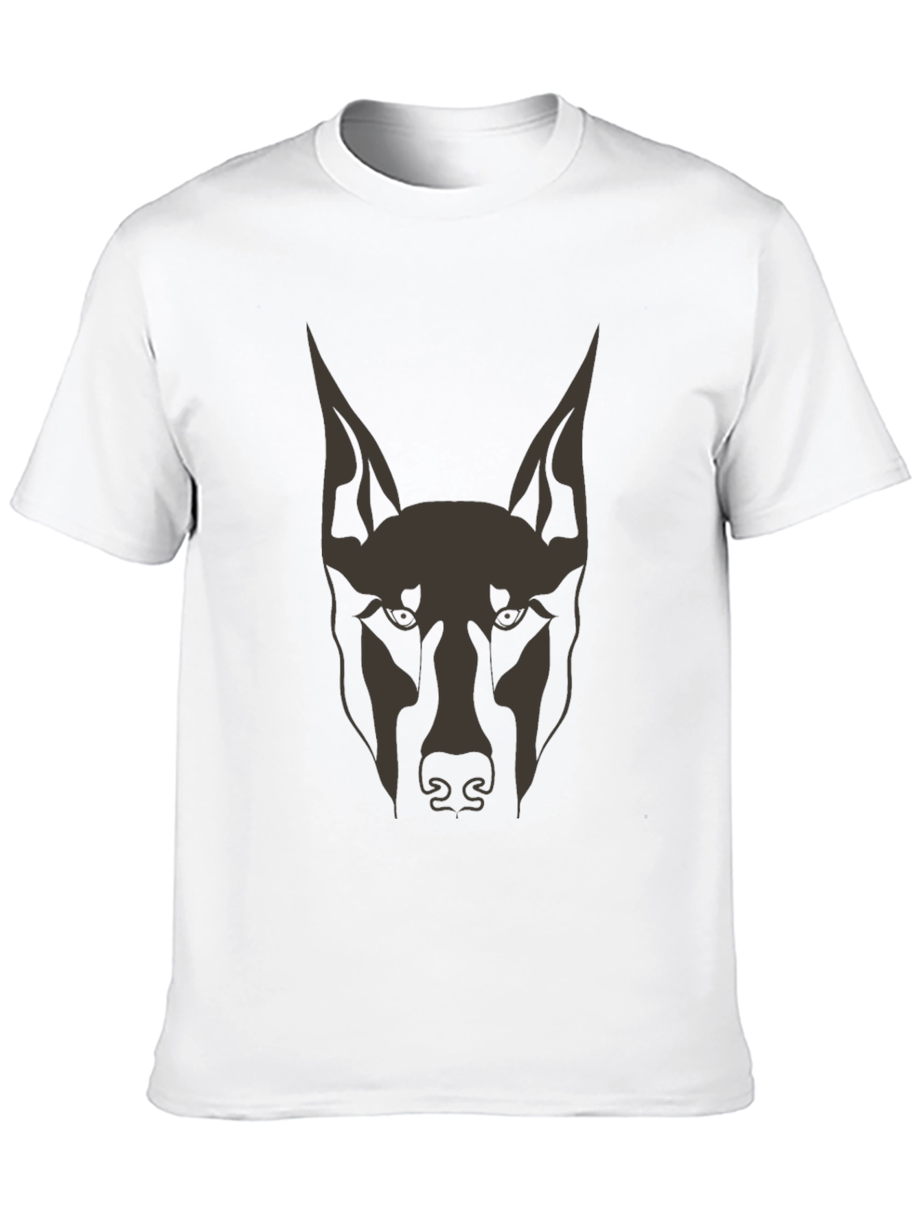 Black Doberman Dog Graphic Tee - Men's Black T-Shirt view 10