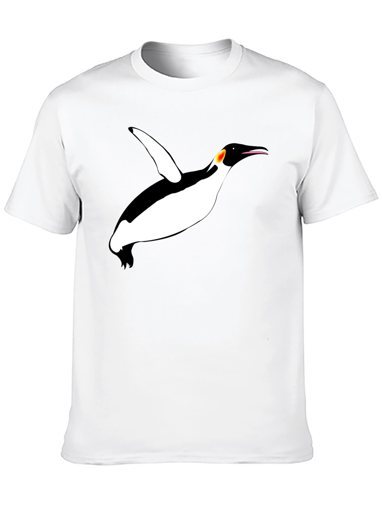 Black Cool Penguin Graphic Black T-Shirt view 10