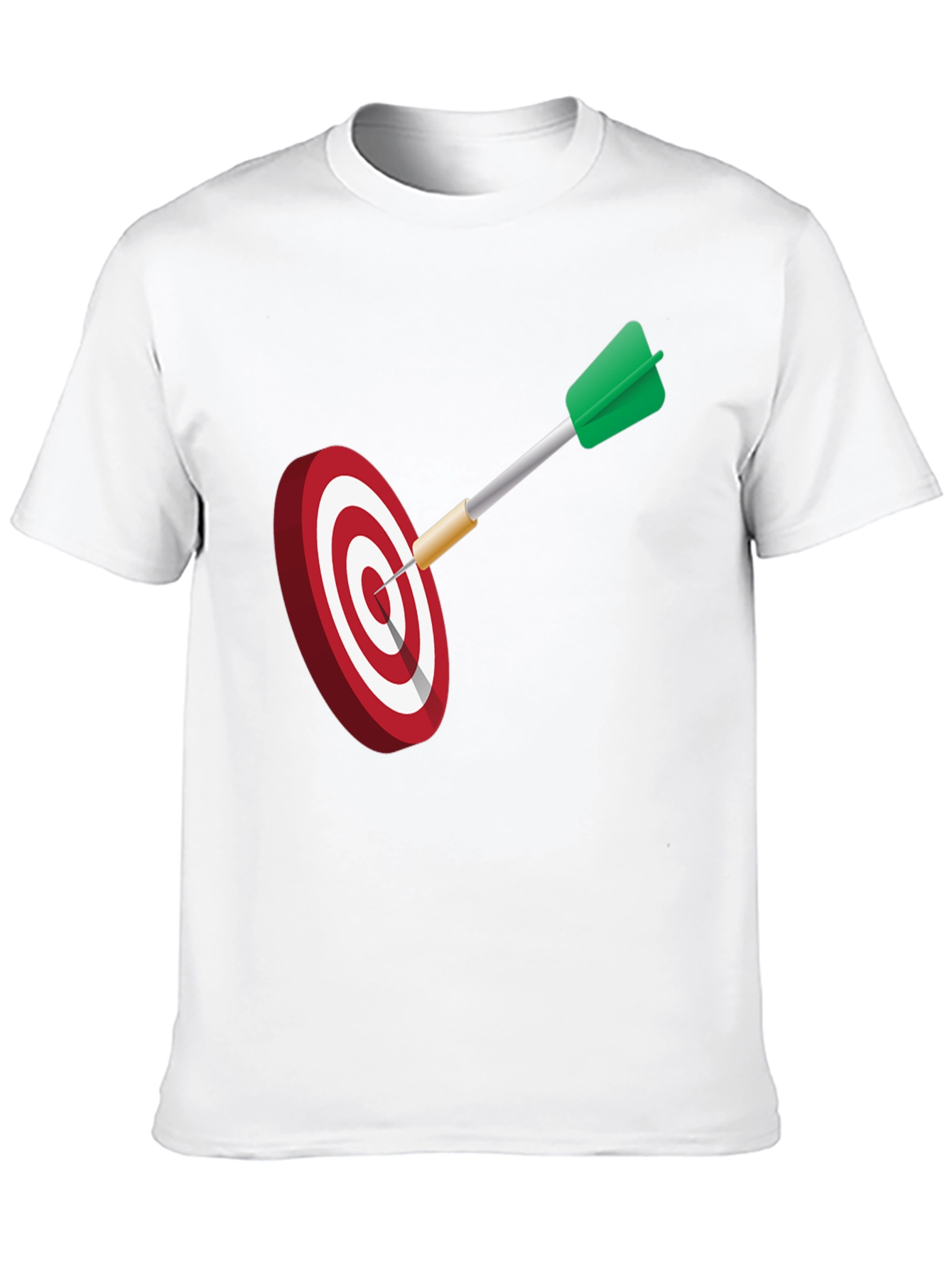 Black Dart Target Graphic Tee - Black Cotton Blend Shirt view 10