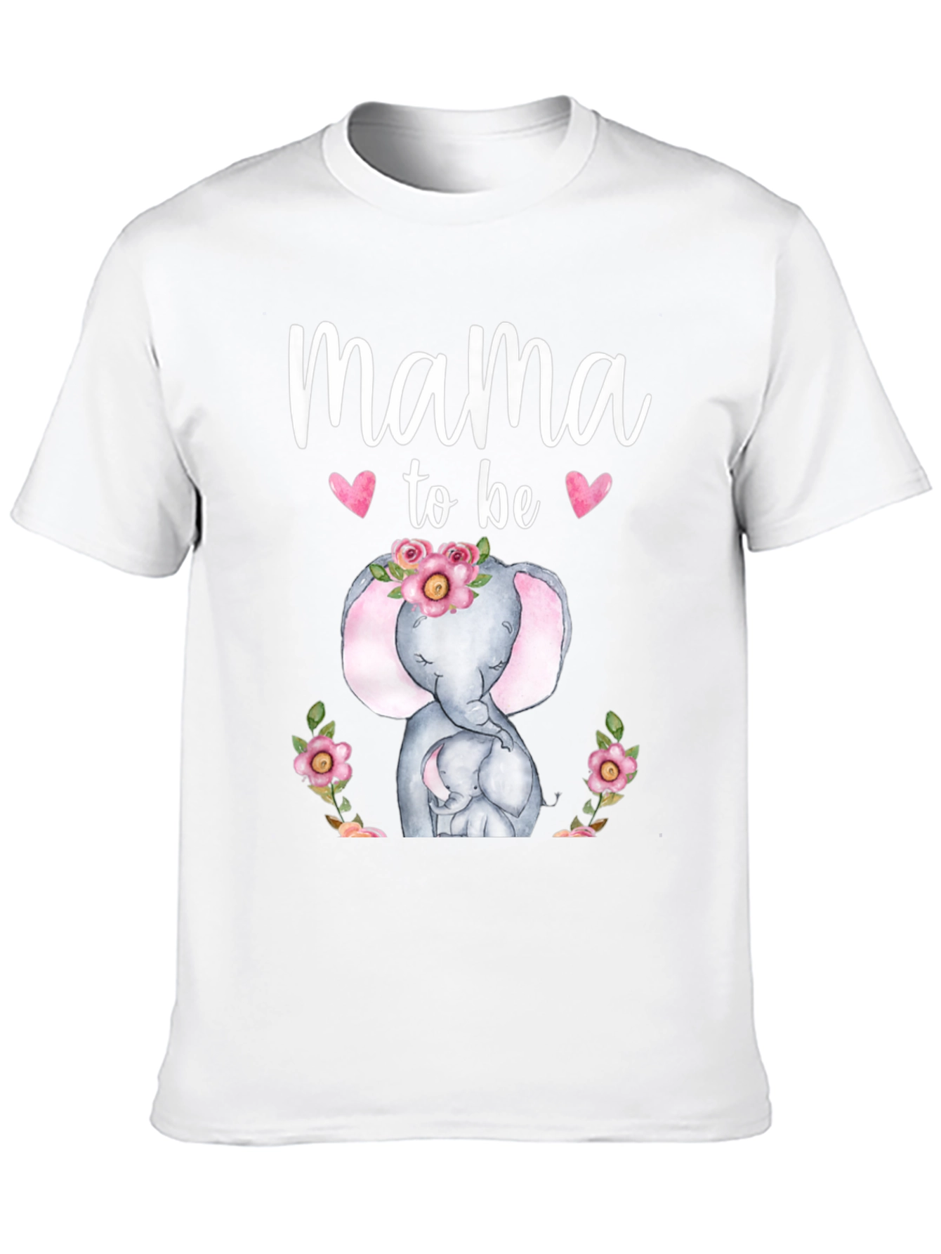Mama To Be Elephant Graphic T-Shirt - 10