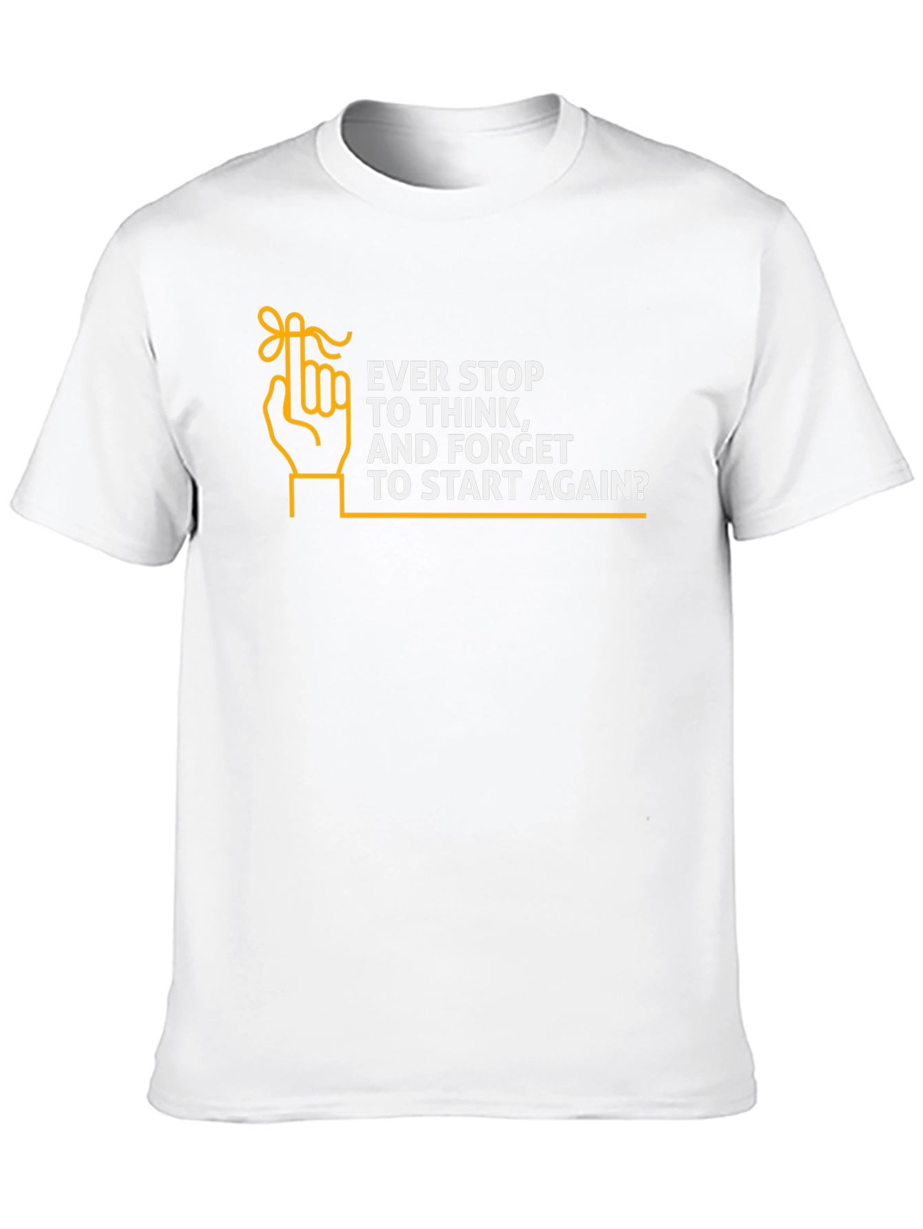 Black Ever Stop to Think Funny T-Shirt view 10