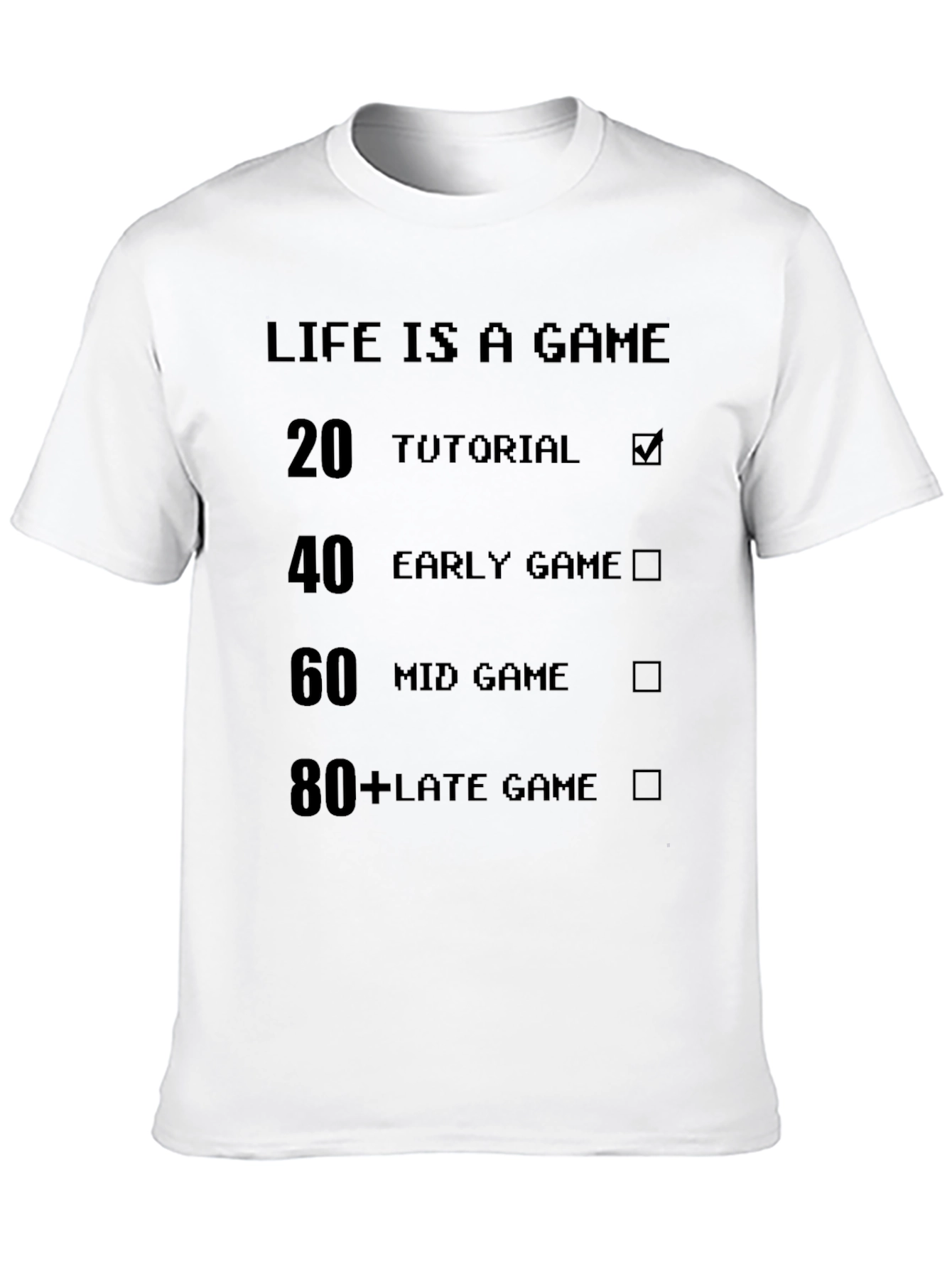 Black Life is a Game Black T-Shirt view 10