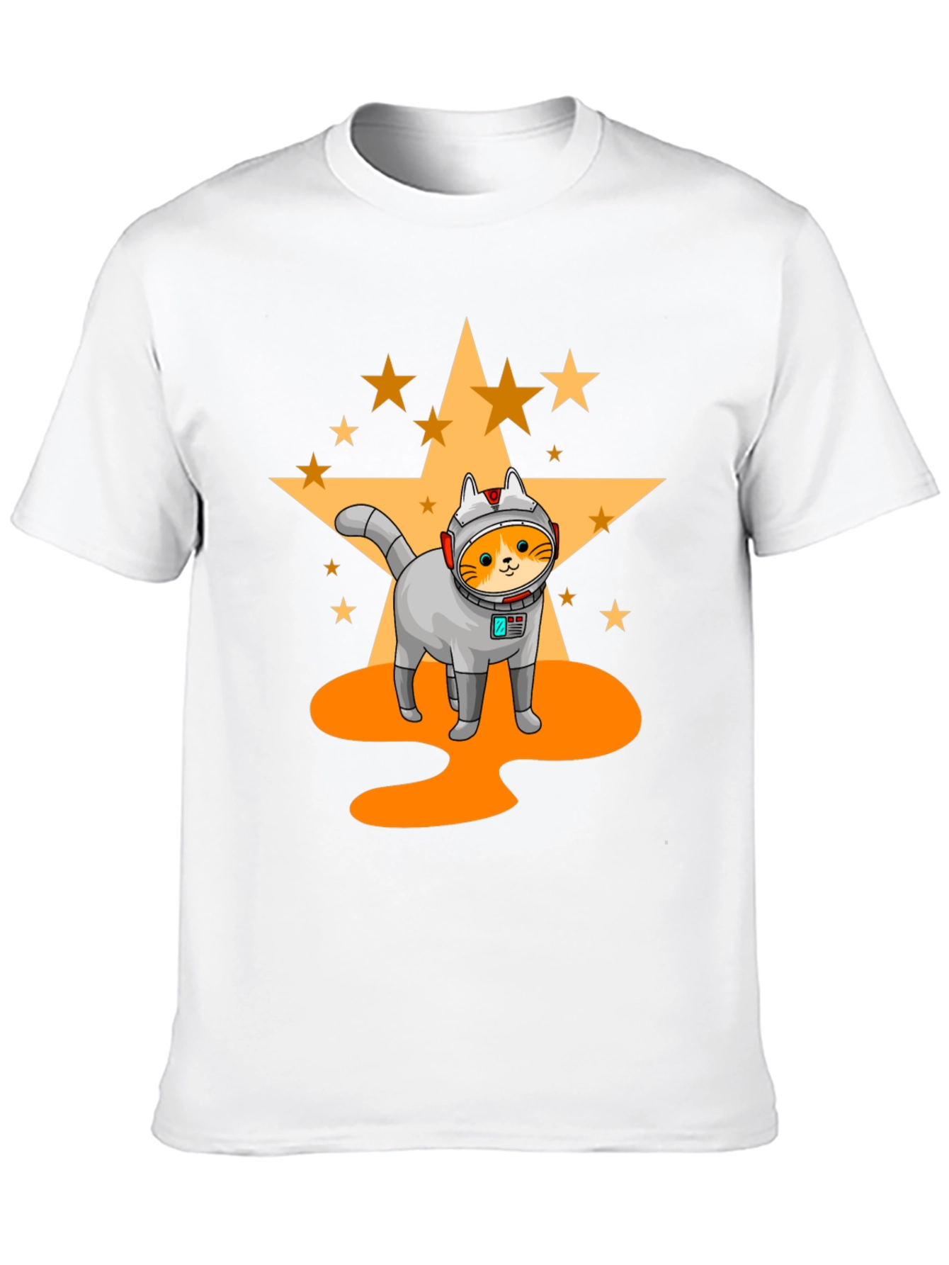 Black Astronaut Cat T-Shirt - Space Adventure view 10