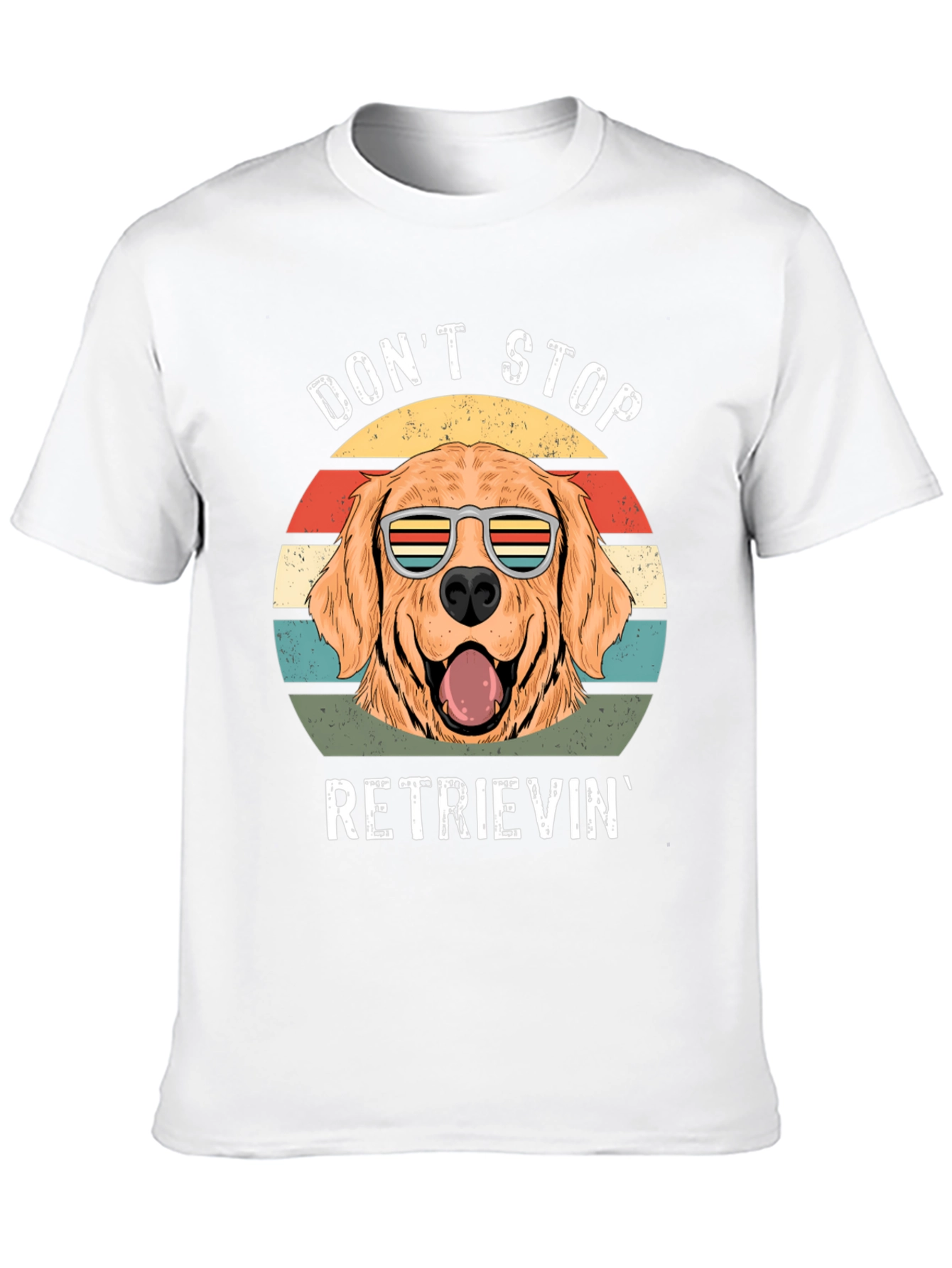 Black Don't Stop Retrieving Golden Retriever T-Shirt view 10