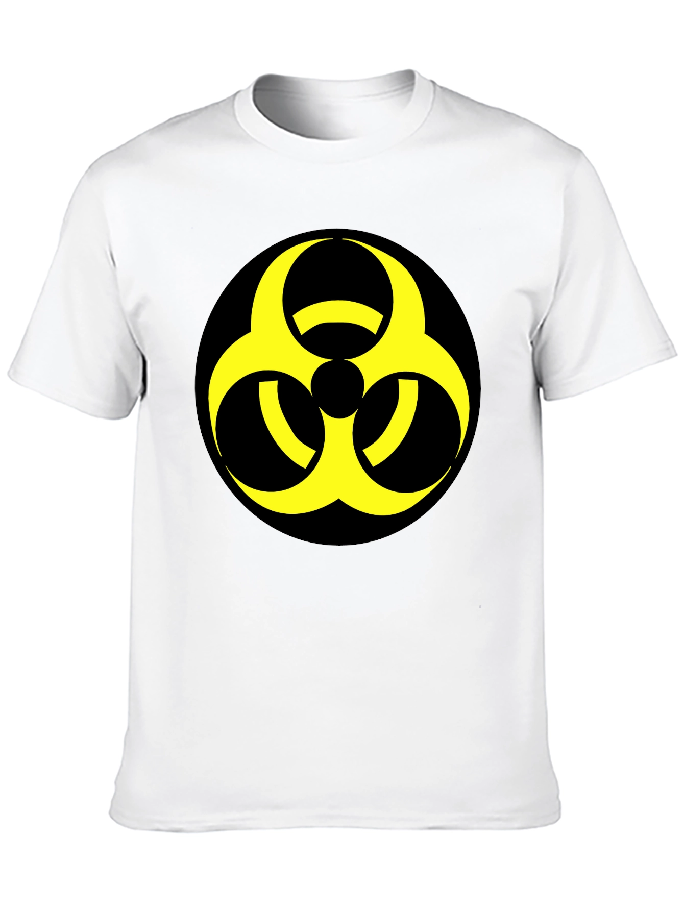 Black Biohazard Symbol Graphic Tee - Bold & Unique view 10