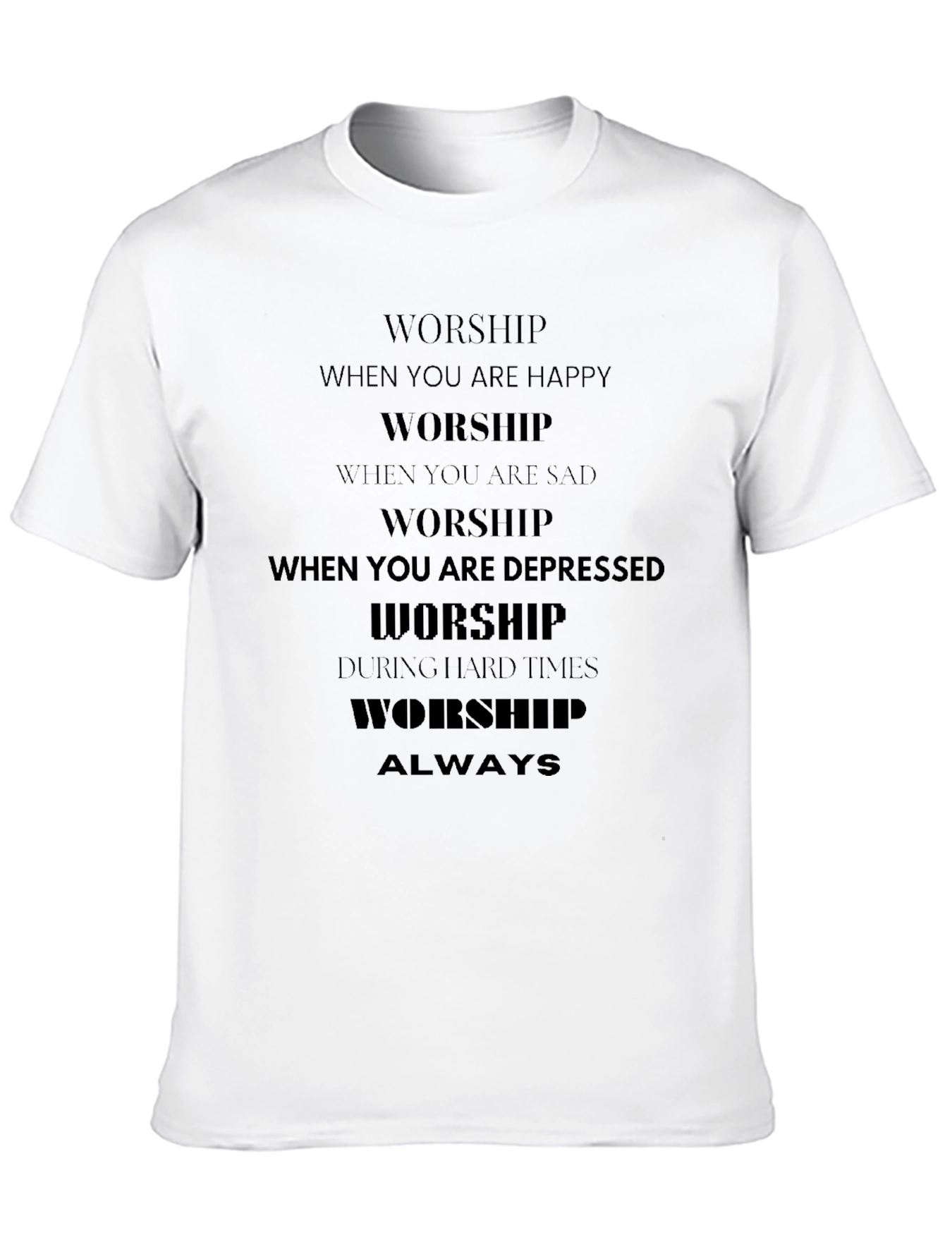 Black Worship Always Black Graphic Tee view 10