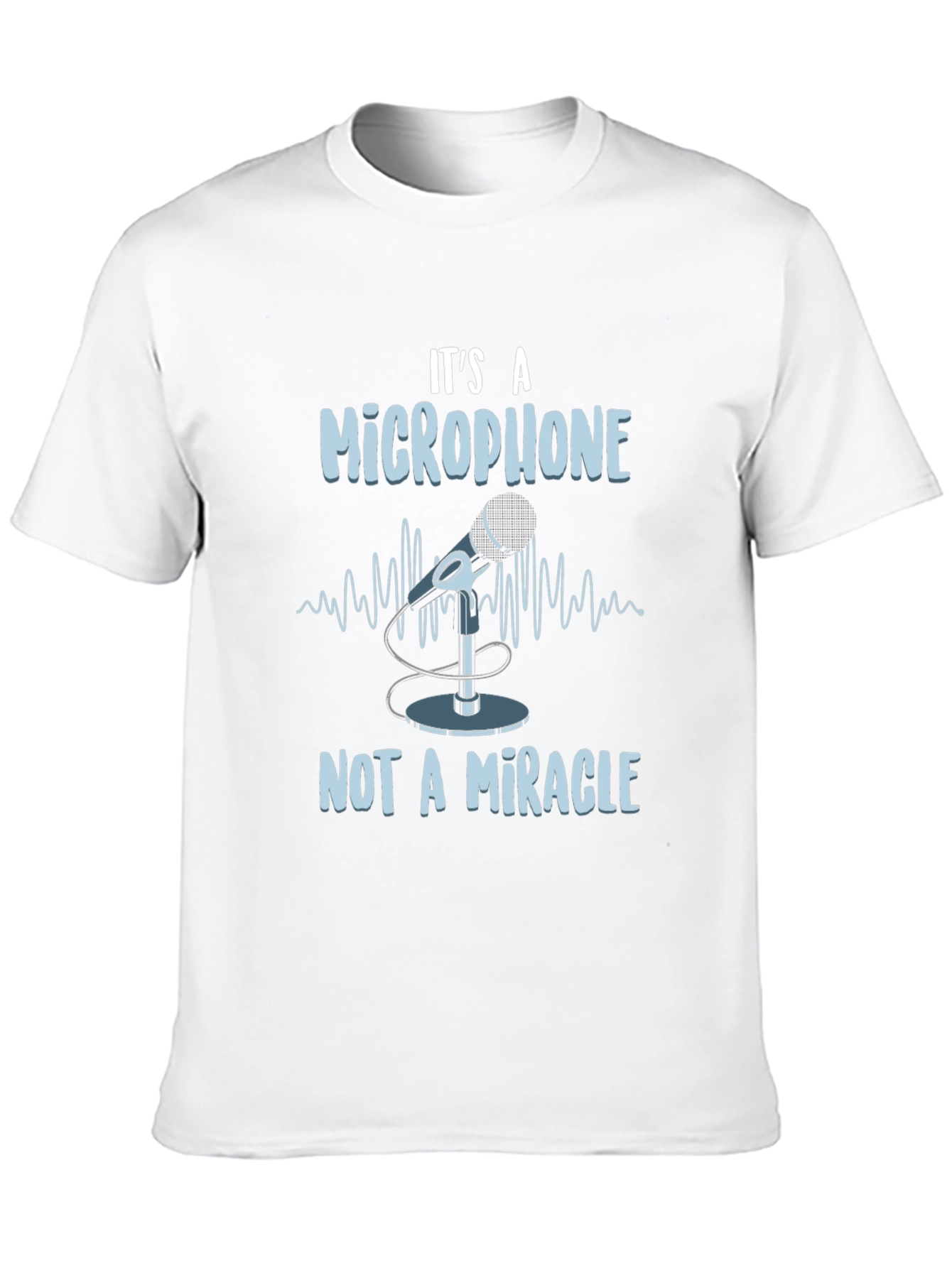 Black It's a Microphone T-Shirt view 10