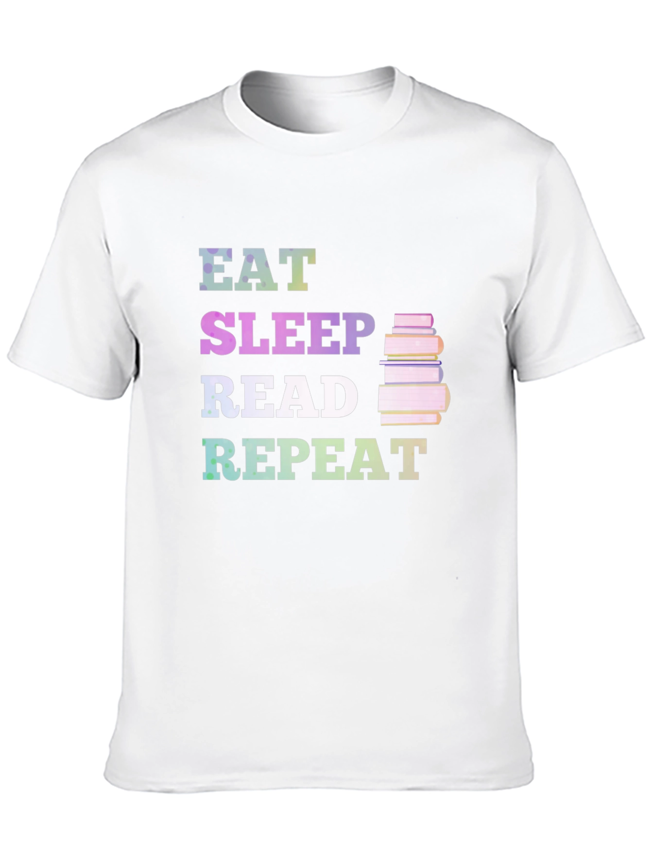 Black Eat Sleep Read Repeat T-Shirt view 10