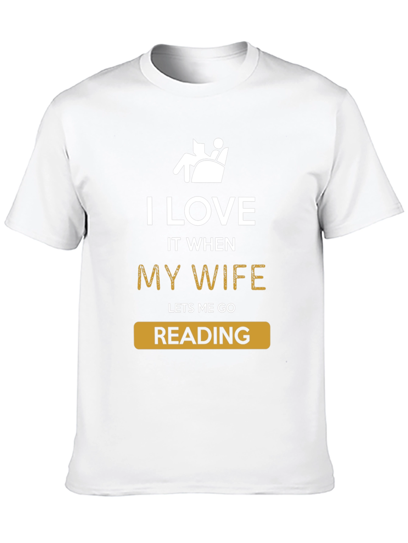 Black Funny Reading T-Shirt - I Love My Wife view 10