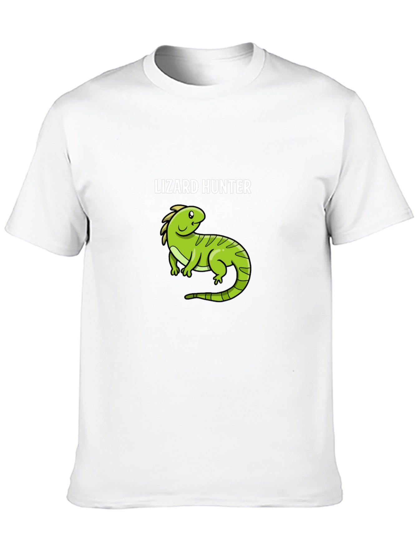 Black Lizard Hunter Graphic T-Shirt - Black Cotton Tee view 10