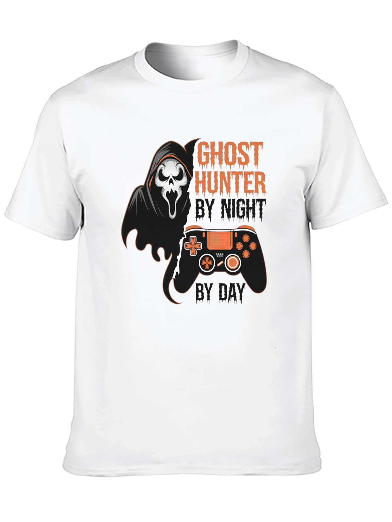 Black Ghost Hunter Gaming T-Shirt view 10
