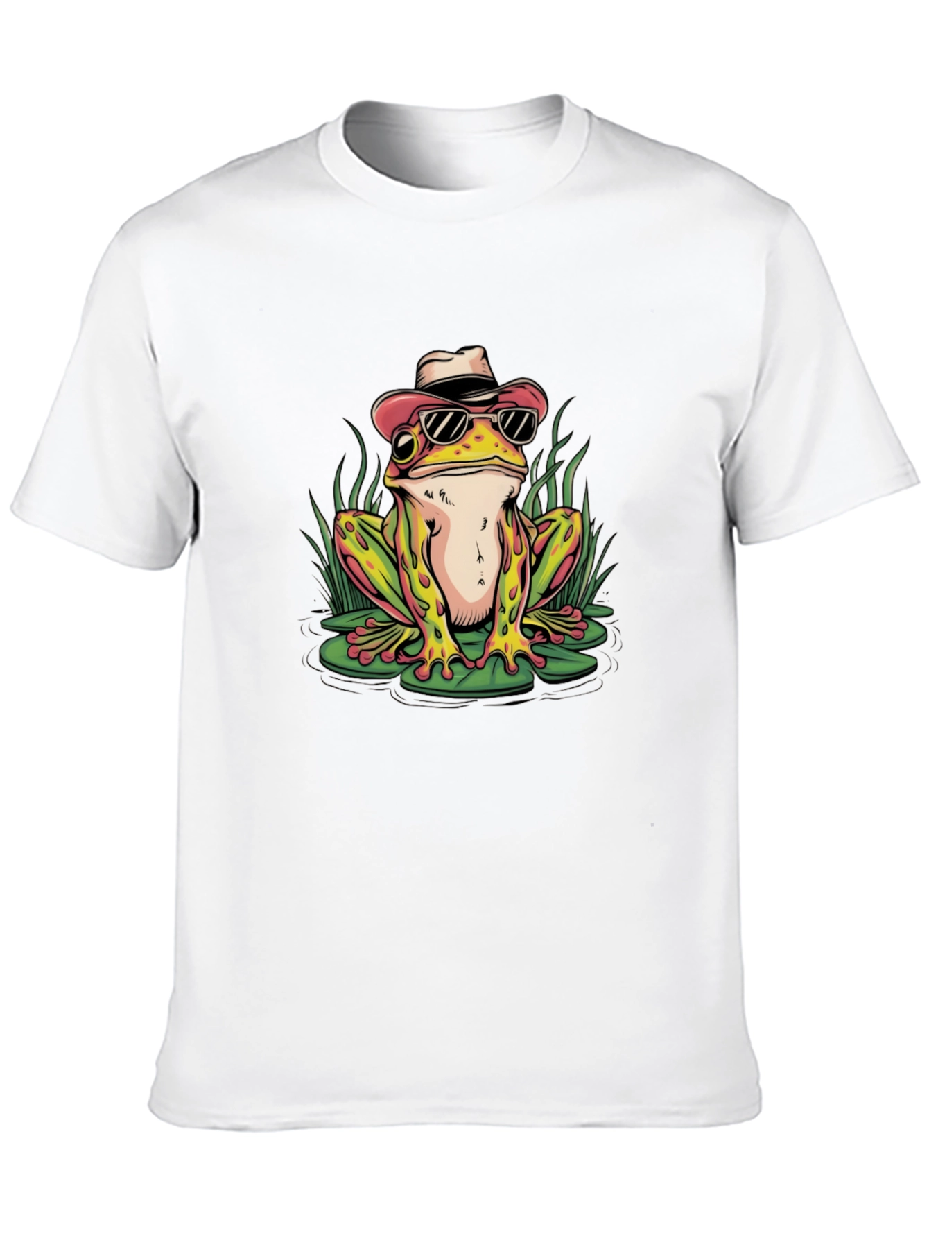 Black Frog with Hat Graphic T-Shirt view 10