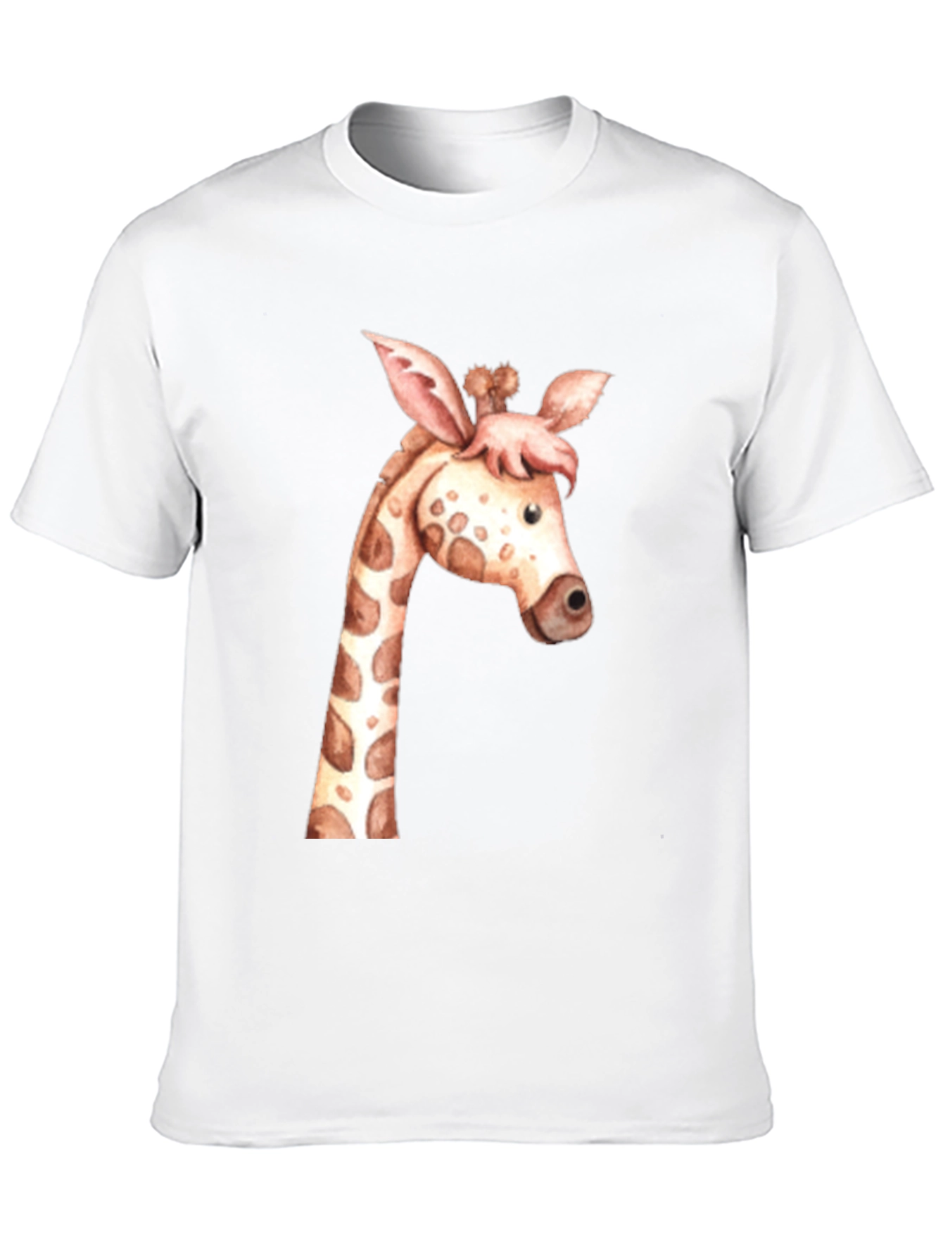 Black Giraffe Graphic Tee - Unisex Black T-Shirt view 10