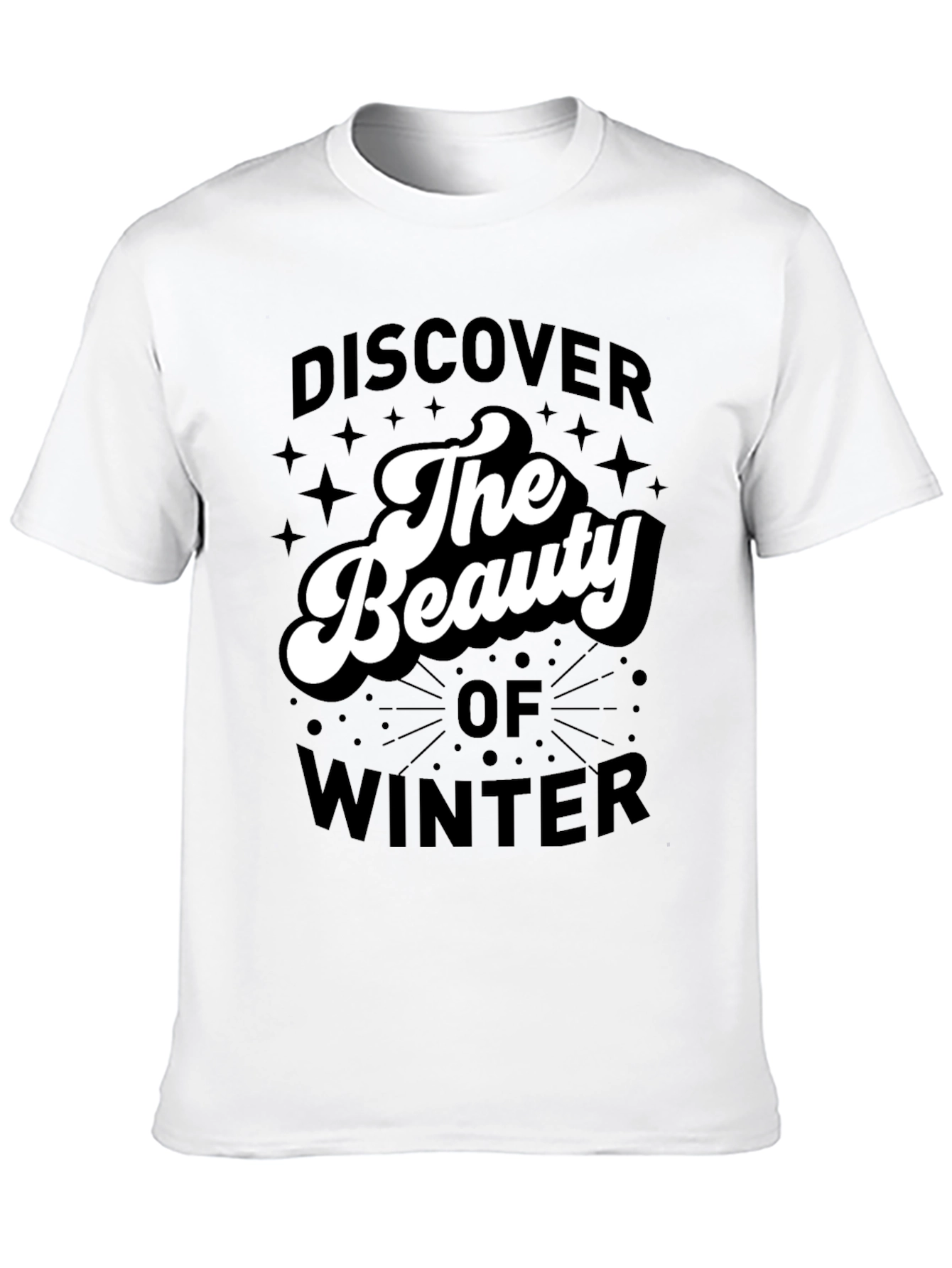 Black Discover The Beauty of Winter Graphic Tee view 10