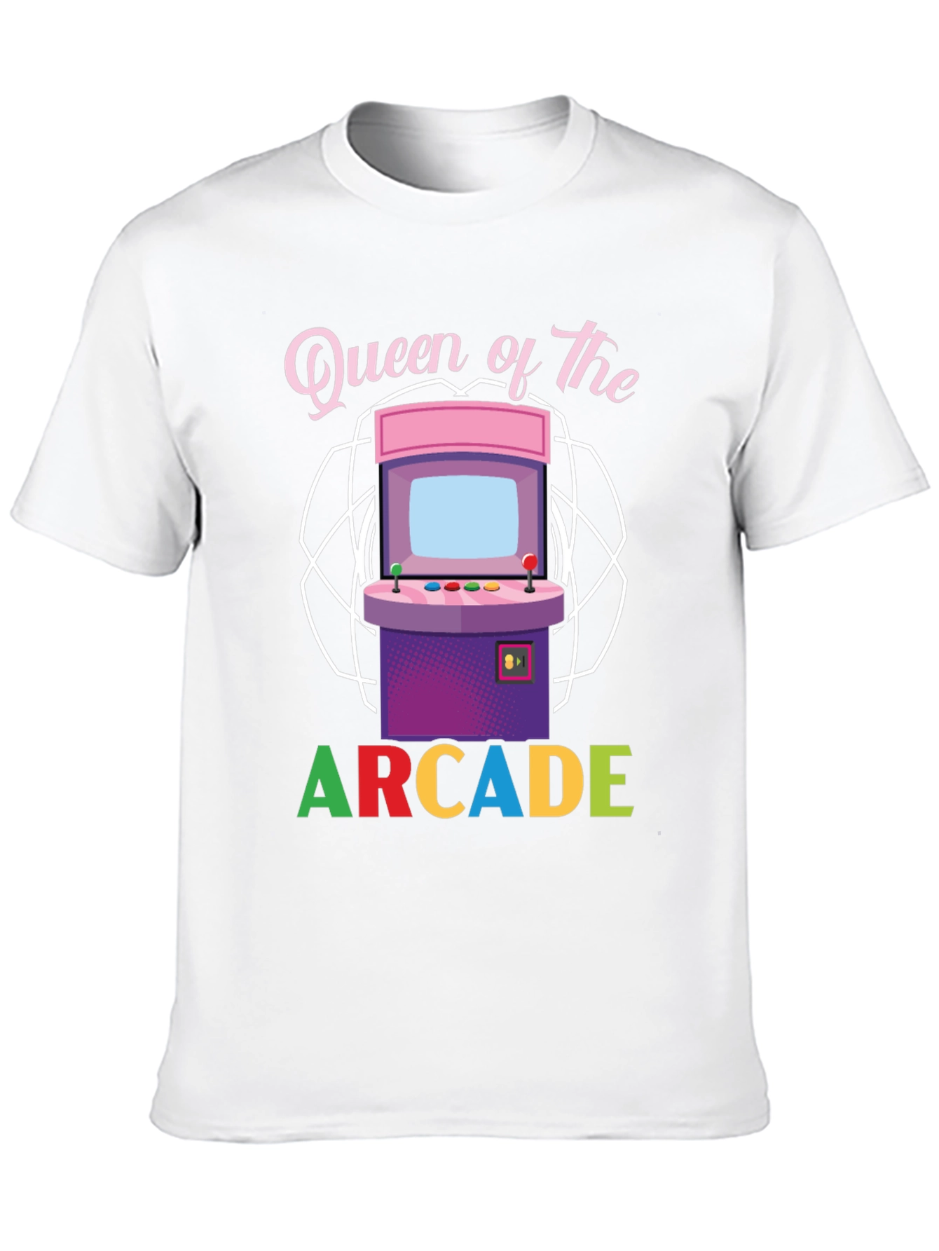 Black Queen of the Arcade T-Shirt view 10