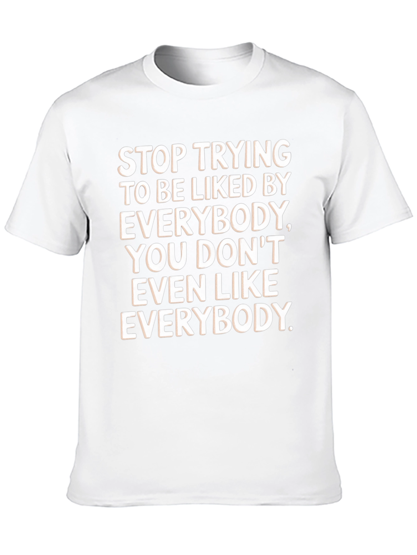 Black Stop Trying T-Shirt, Funny Slogan Tee view 10