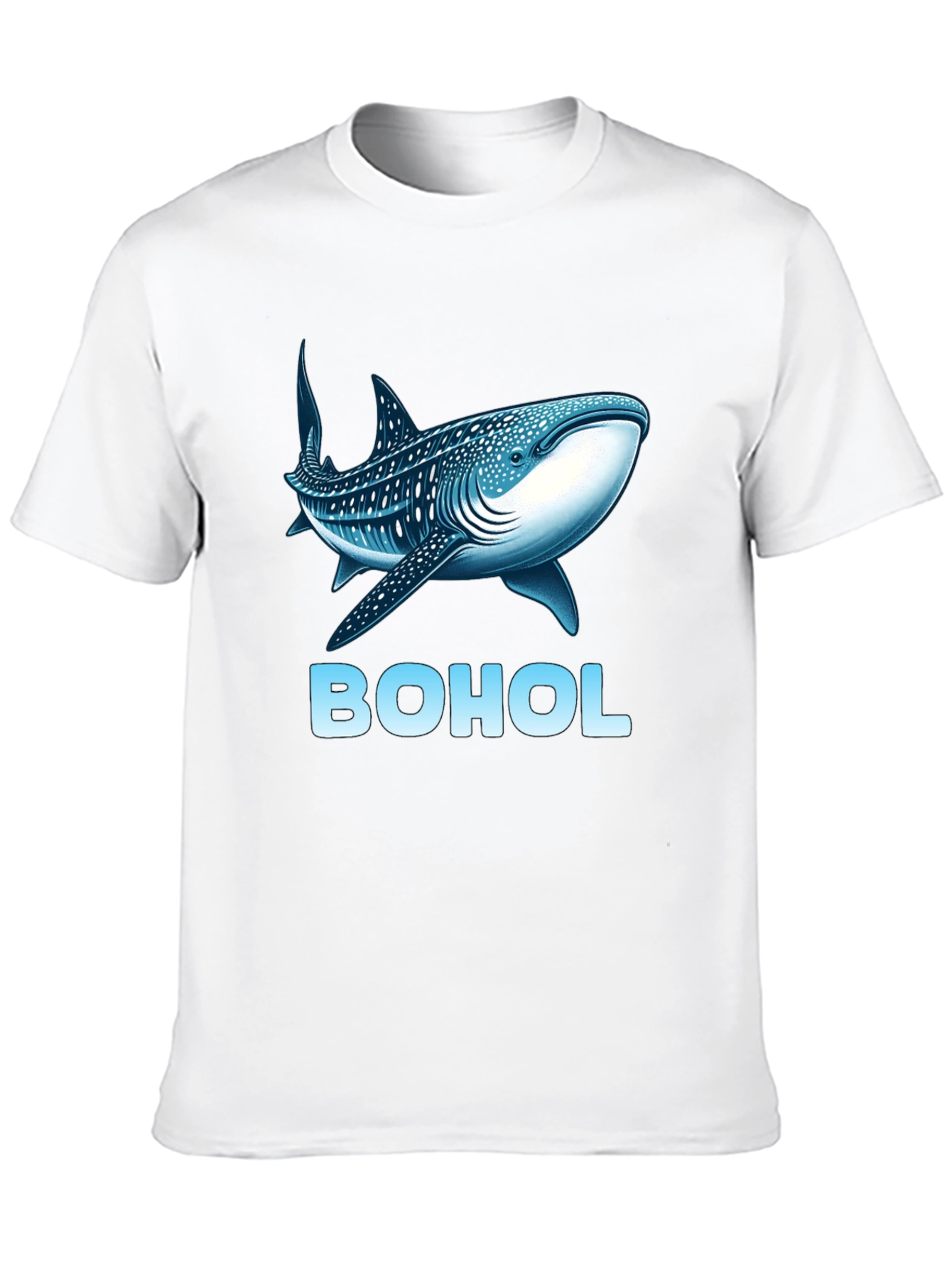 Black Bohol Whale Shark Men's Graphic Tee view 10