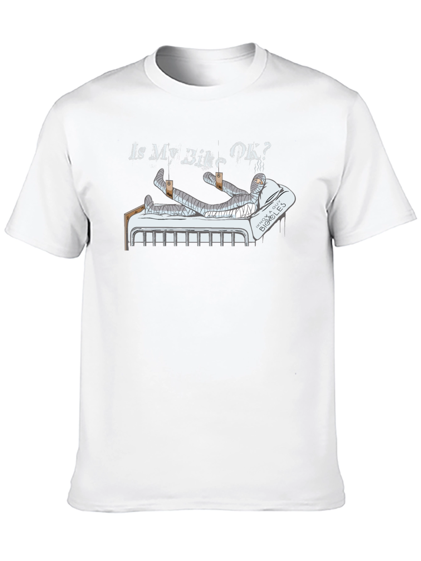 Black Is My Bike OK? Funny Motorcycle Injury T-Shirt view 10