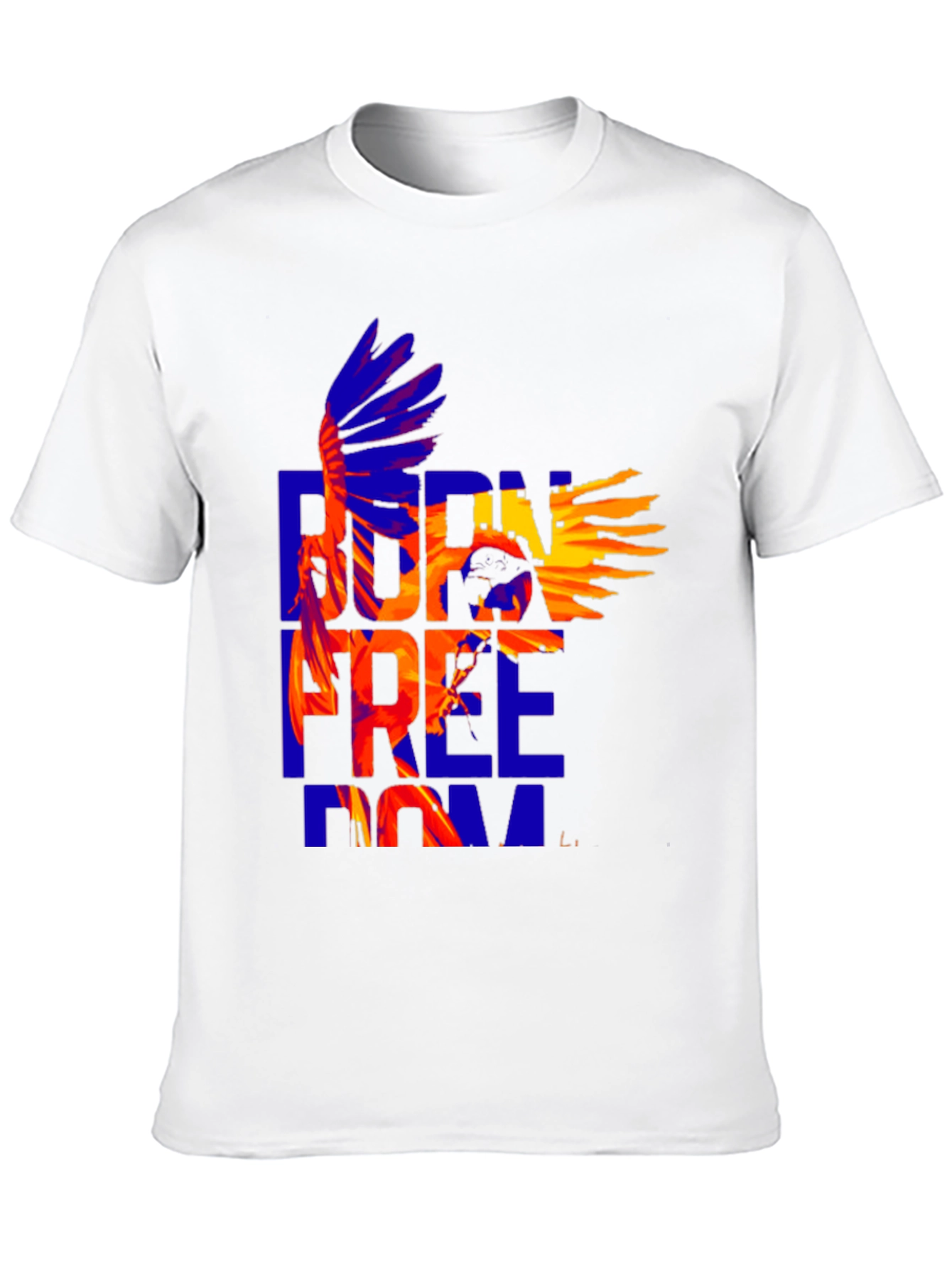 Black Born Free Eagle Graphic Tee - Stylish Cotton T-Shirt view 10