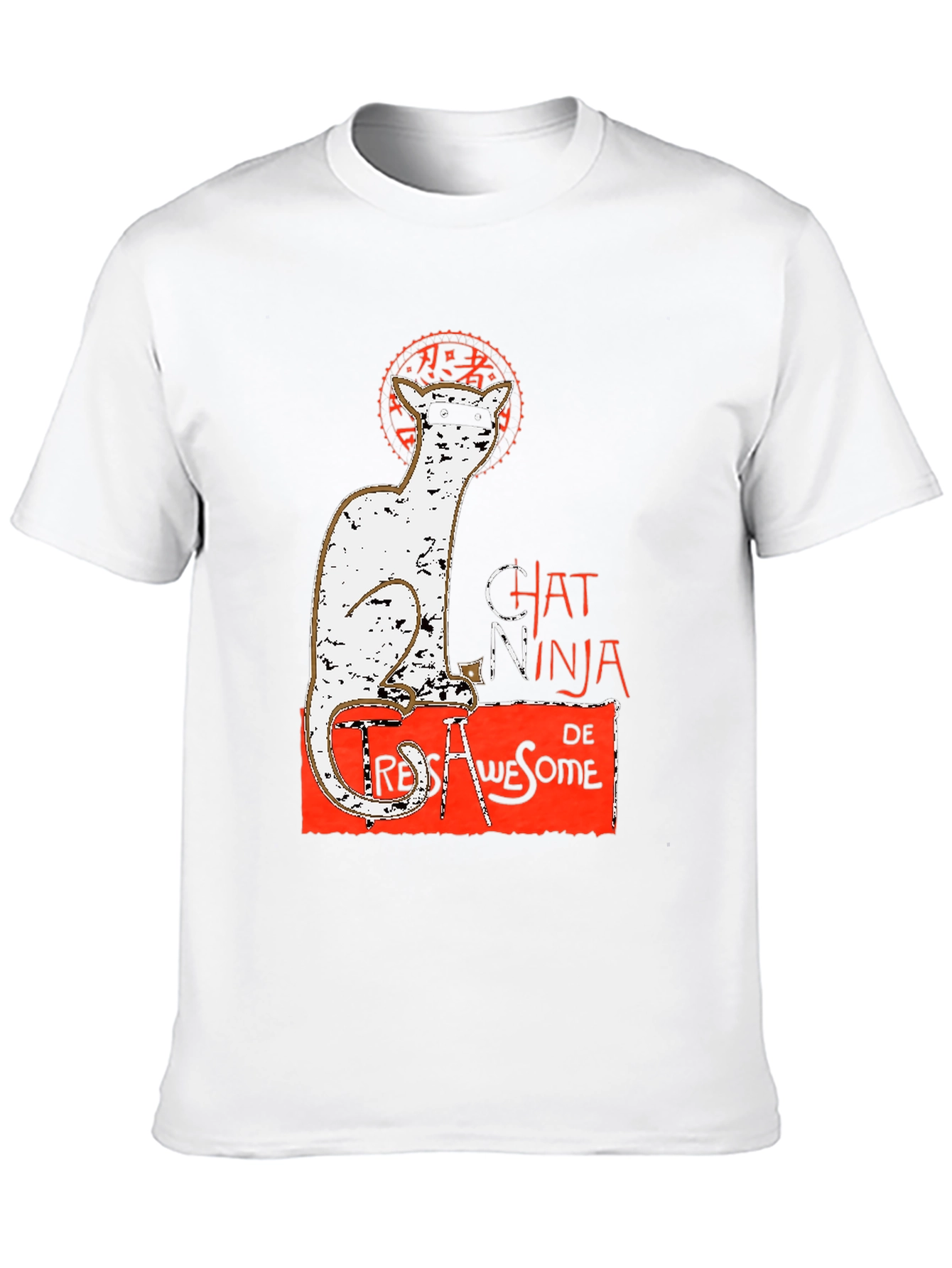 Black Chat Ninja T-Shirt view 10