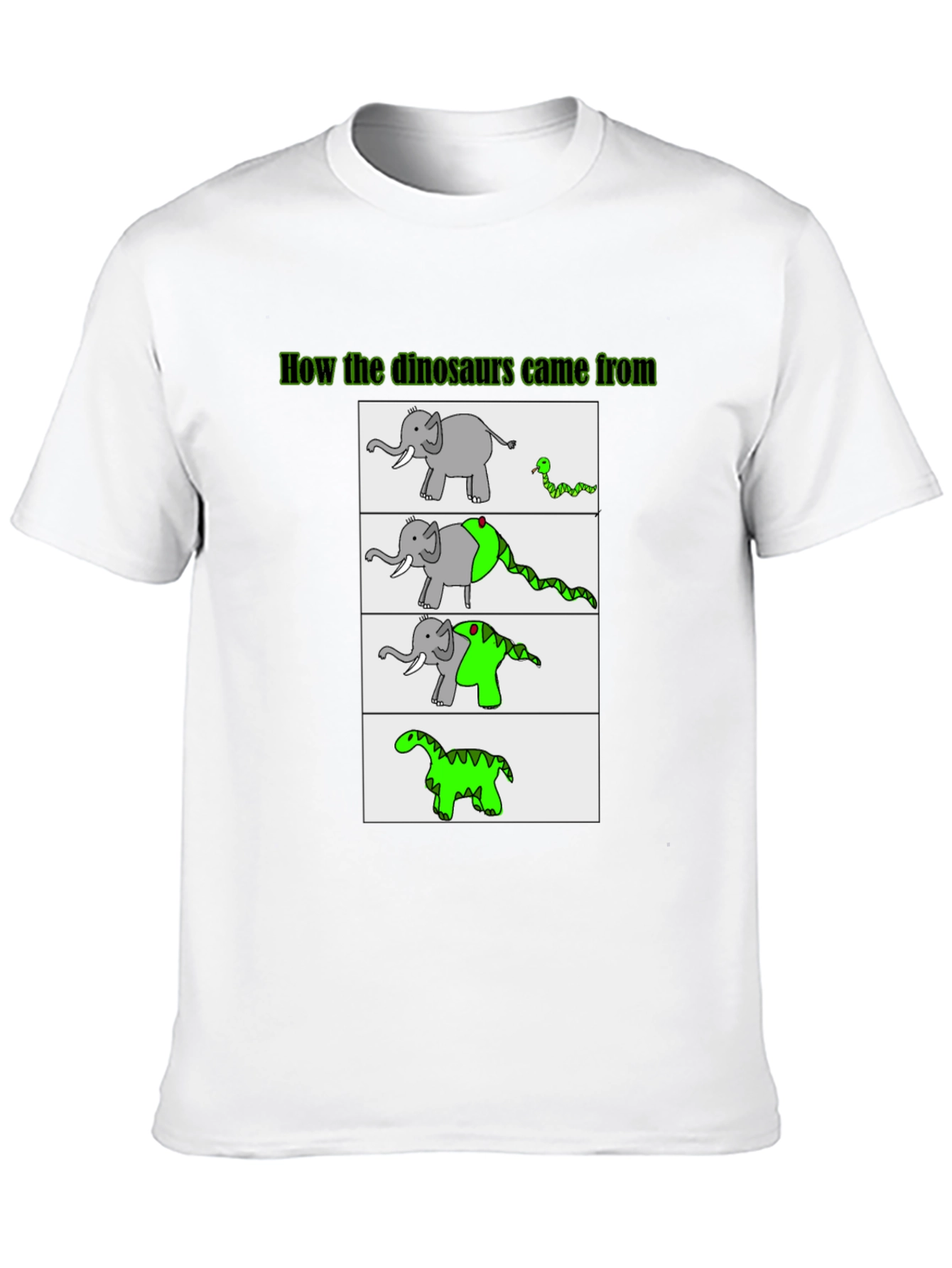 Black Funny Dinosaur Evolution Graphic T-Shirt view 10