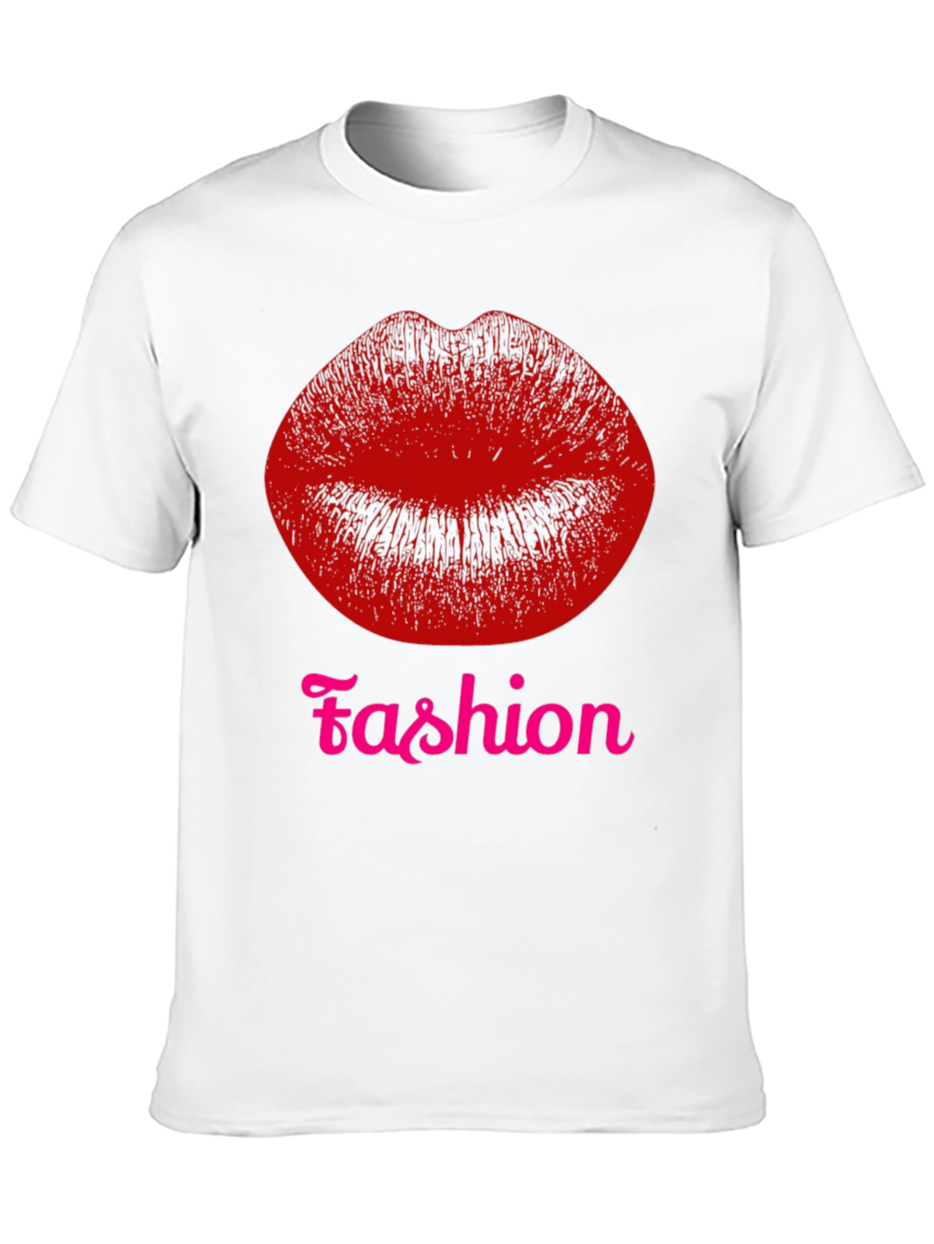 Black Fashion Lips Graphic Tee - Black T-Shirt view 10