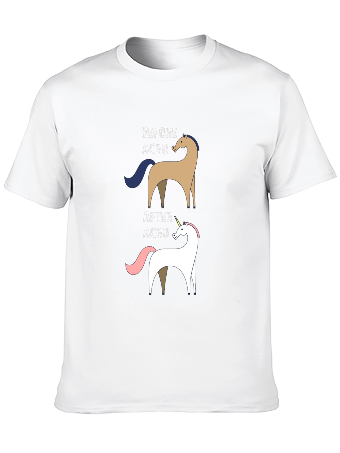 Black Funny Acro Unicorn T-Shirt view 10
