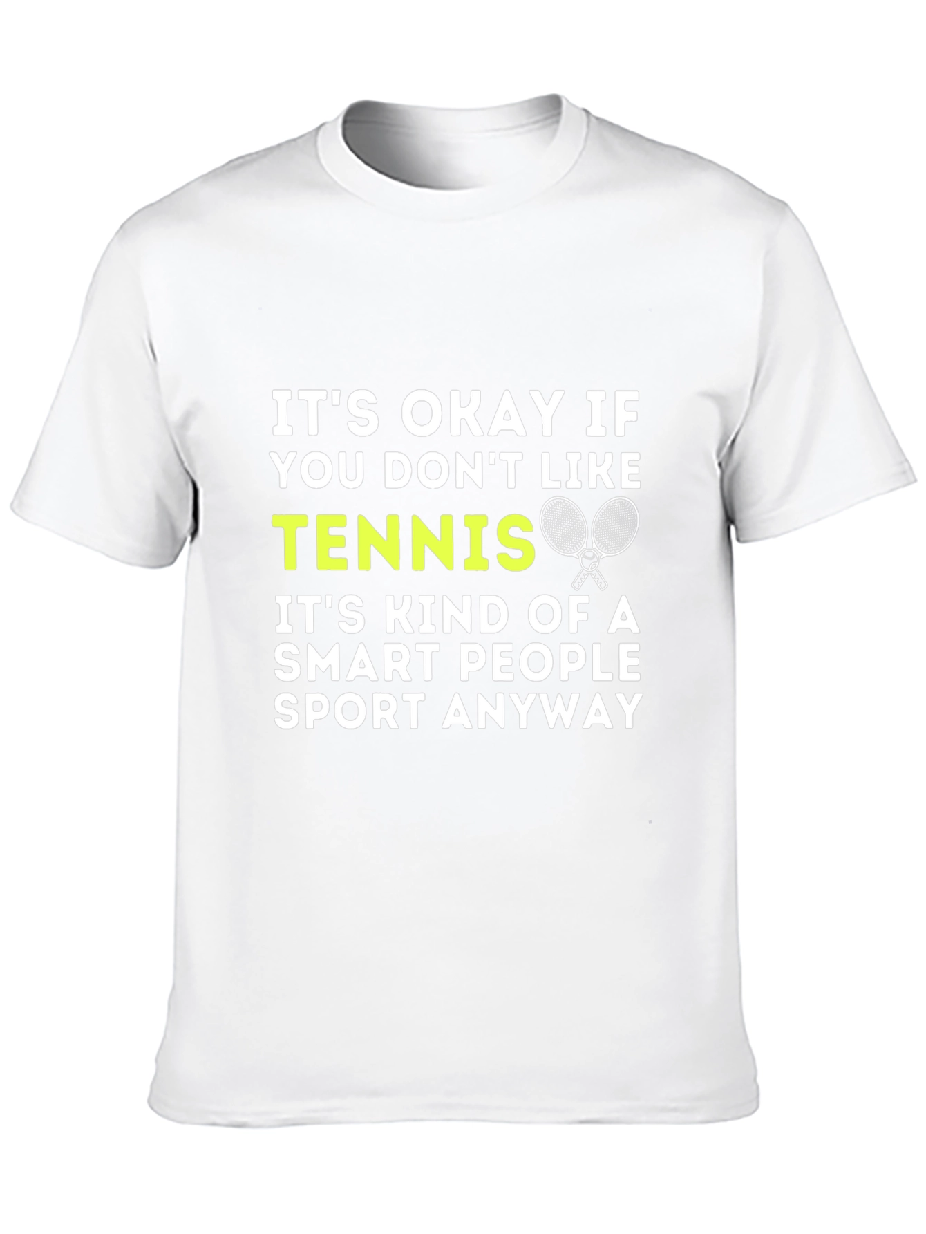 Black Funny Tennis Smart People Graphic T-Shirt view 10