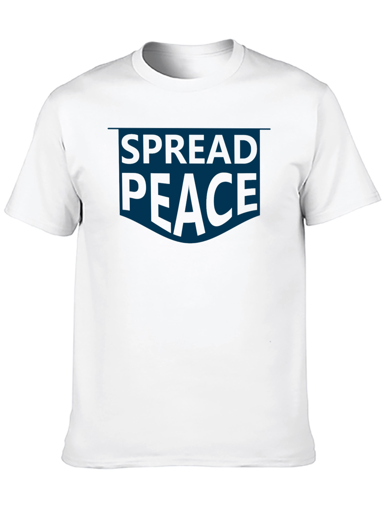 Black Spread Peace T-Shirt - Mens Casual Graphic Tee view 10