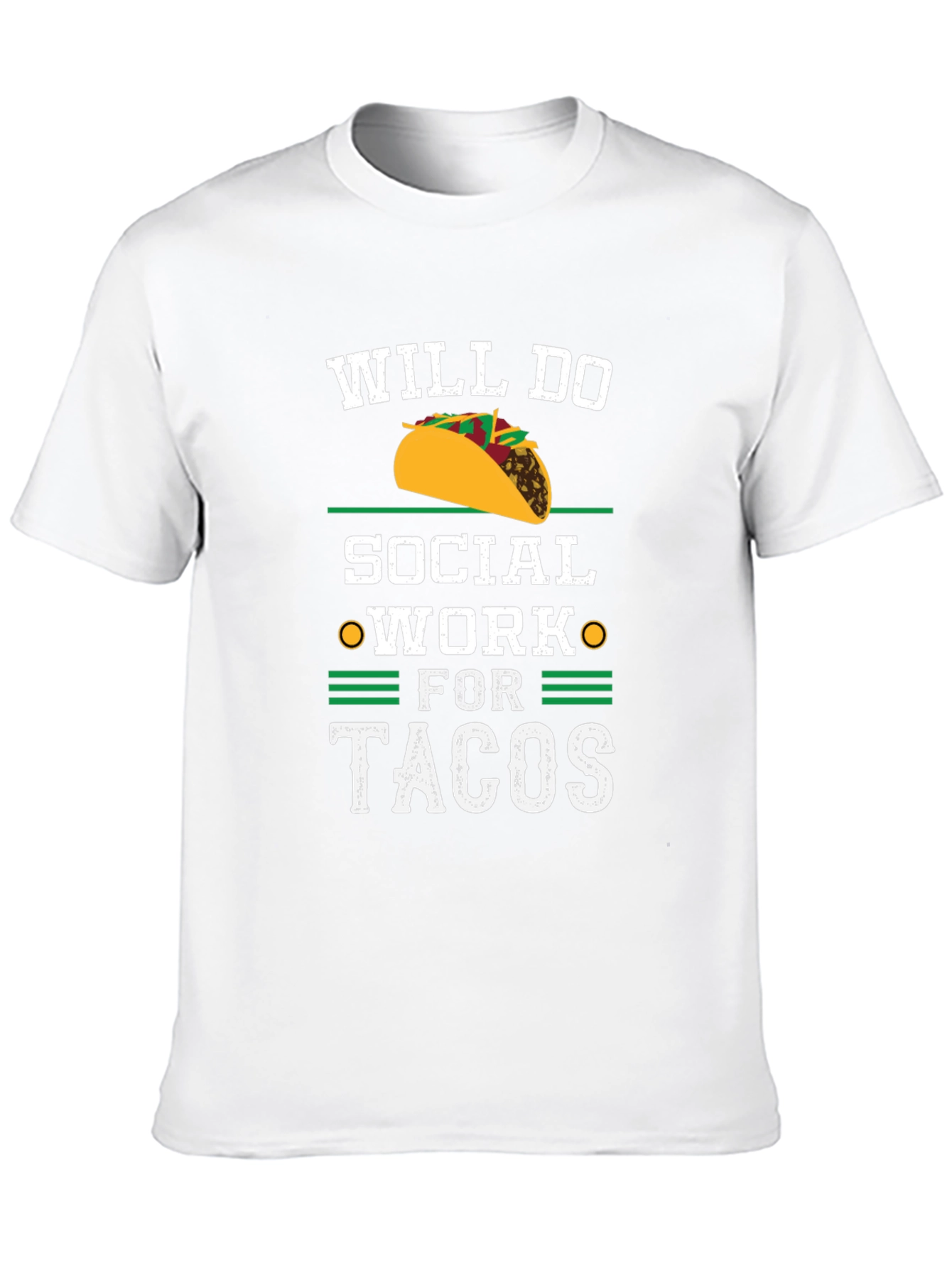 Black Will Do Social Work For Tacos Black T-Shirt view 10