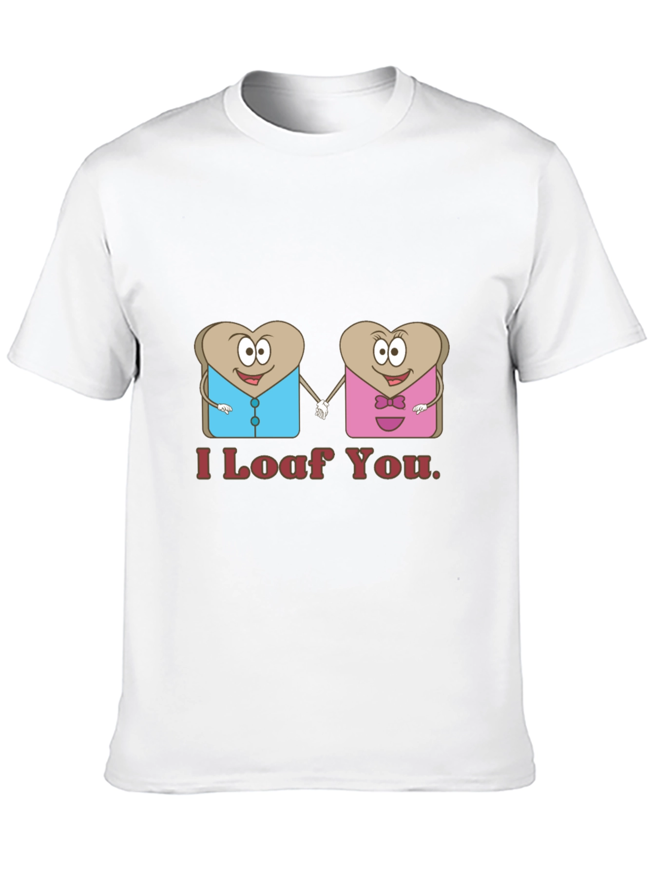 Black I Loaf You Graphic Tee - Black Cotton T-Shirt view 10