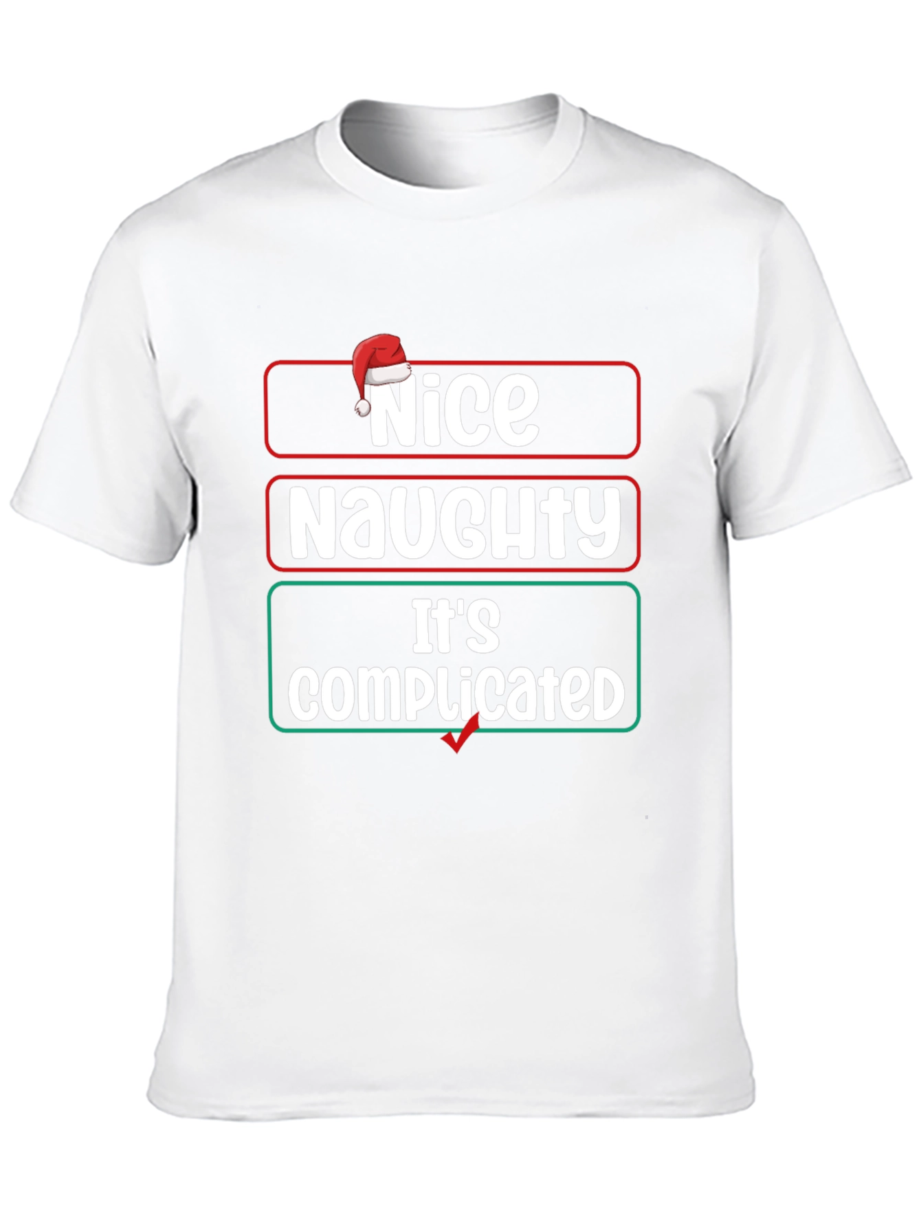 Black Nice Naughty Complicated Graphic T-Shirt view 10