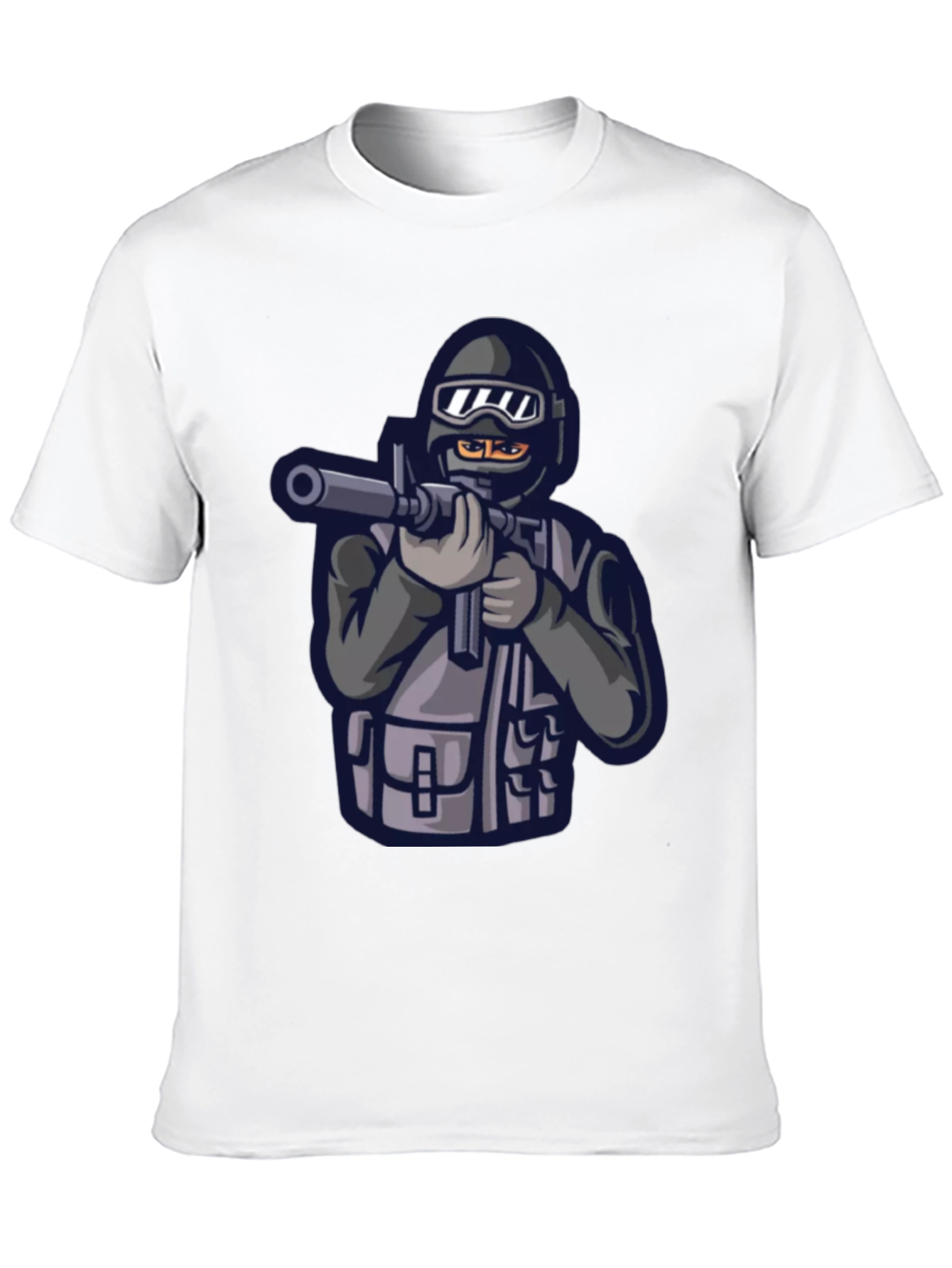 Black Tactical Gamer T-Shirt - Black view 10