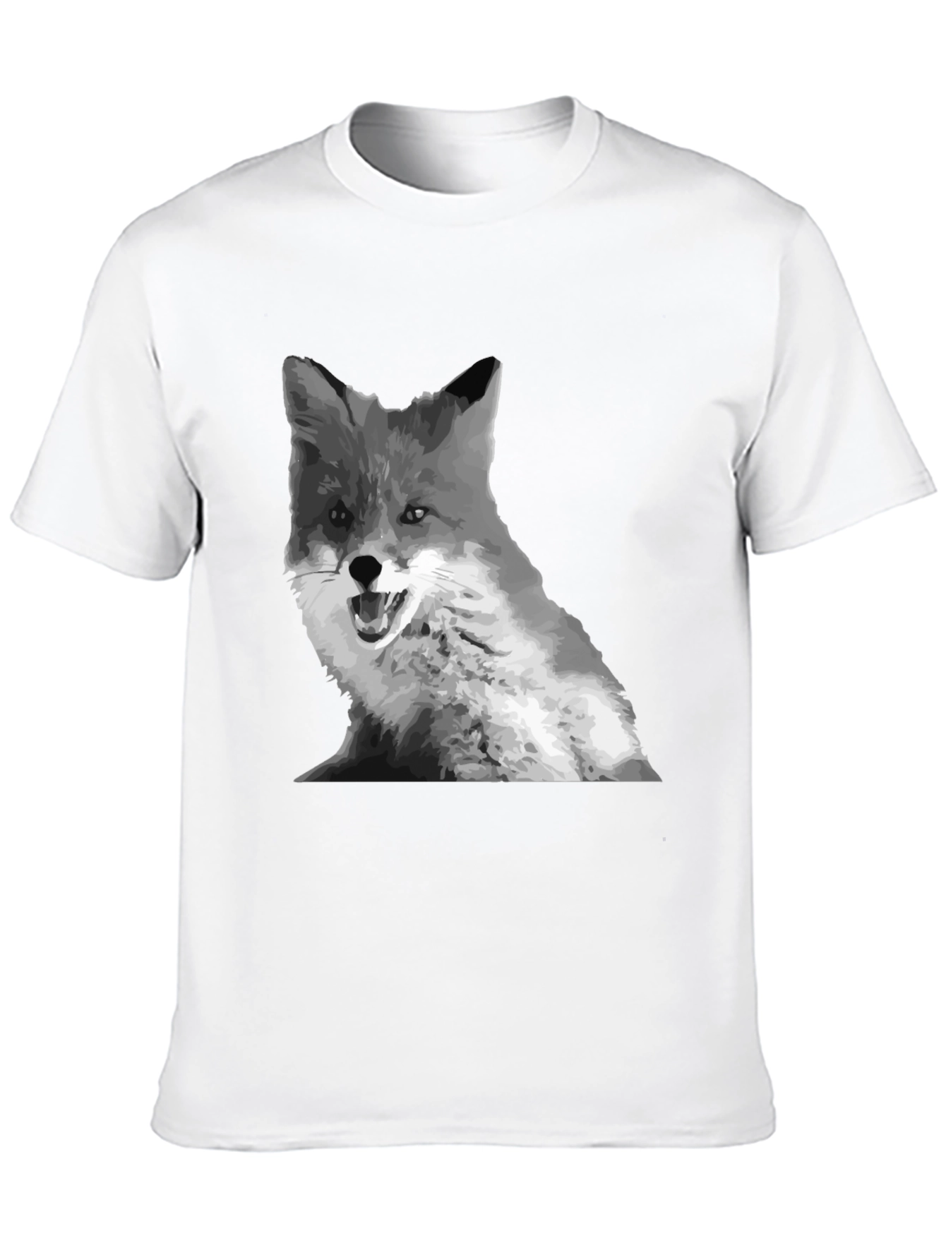 Black Fox Graphic Print Crew Neck T-Shirt view 10