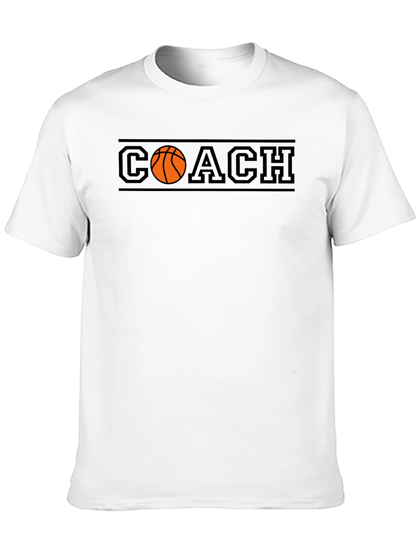 Black Basketball Coach T-Shirt - Sports Graphic Tee view 10