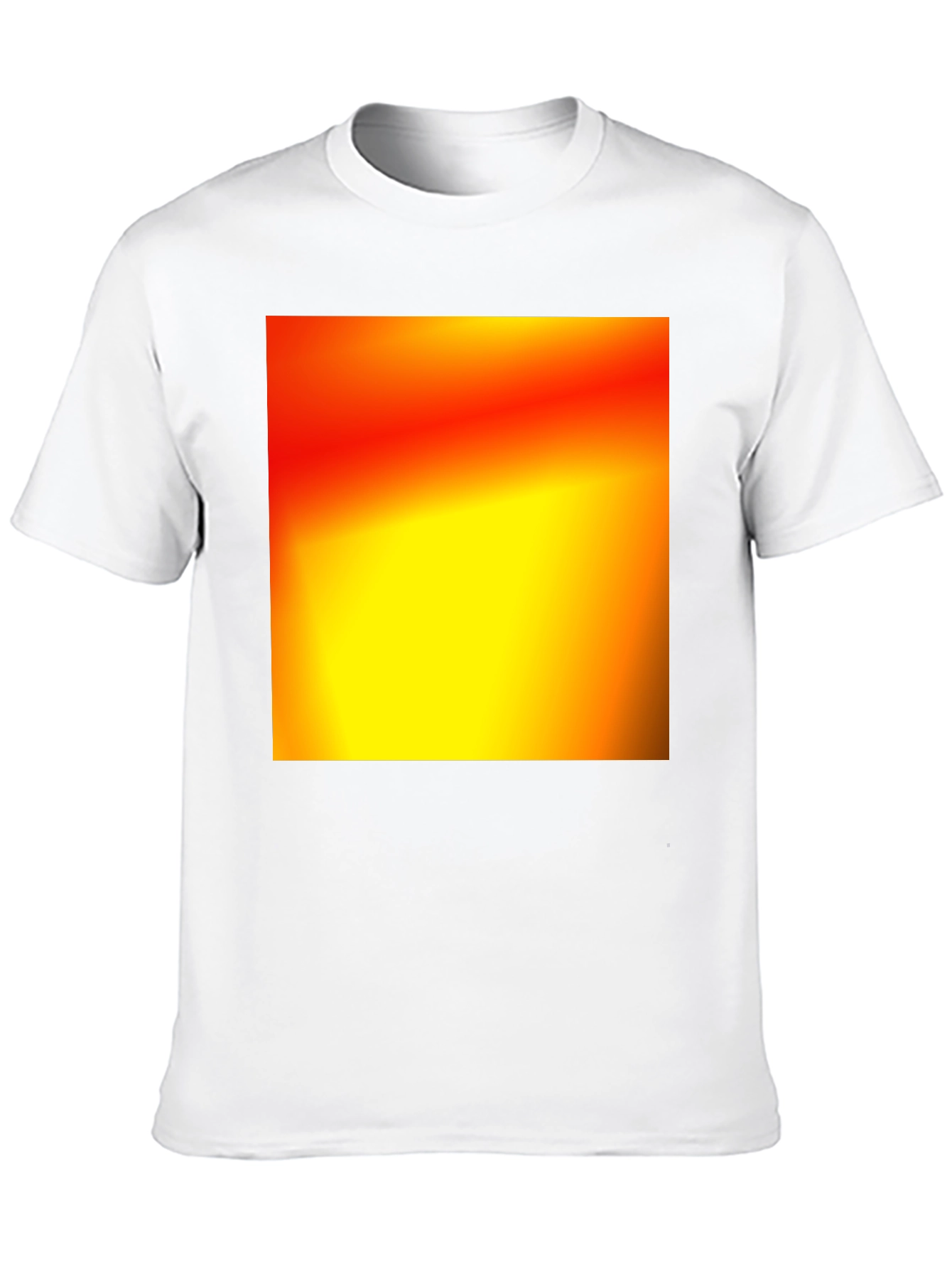 Black Bold Black T-Shirt with Abstract Gradient Design view 10