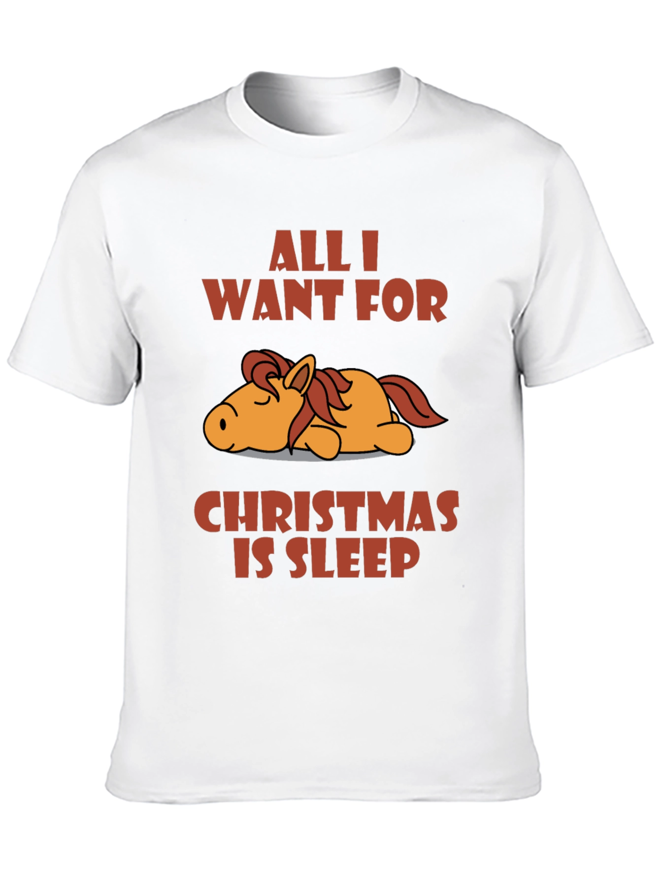 Black Sleepy Horse Christmas T-Shirt view 10