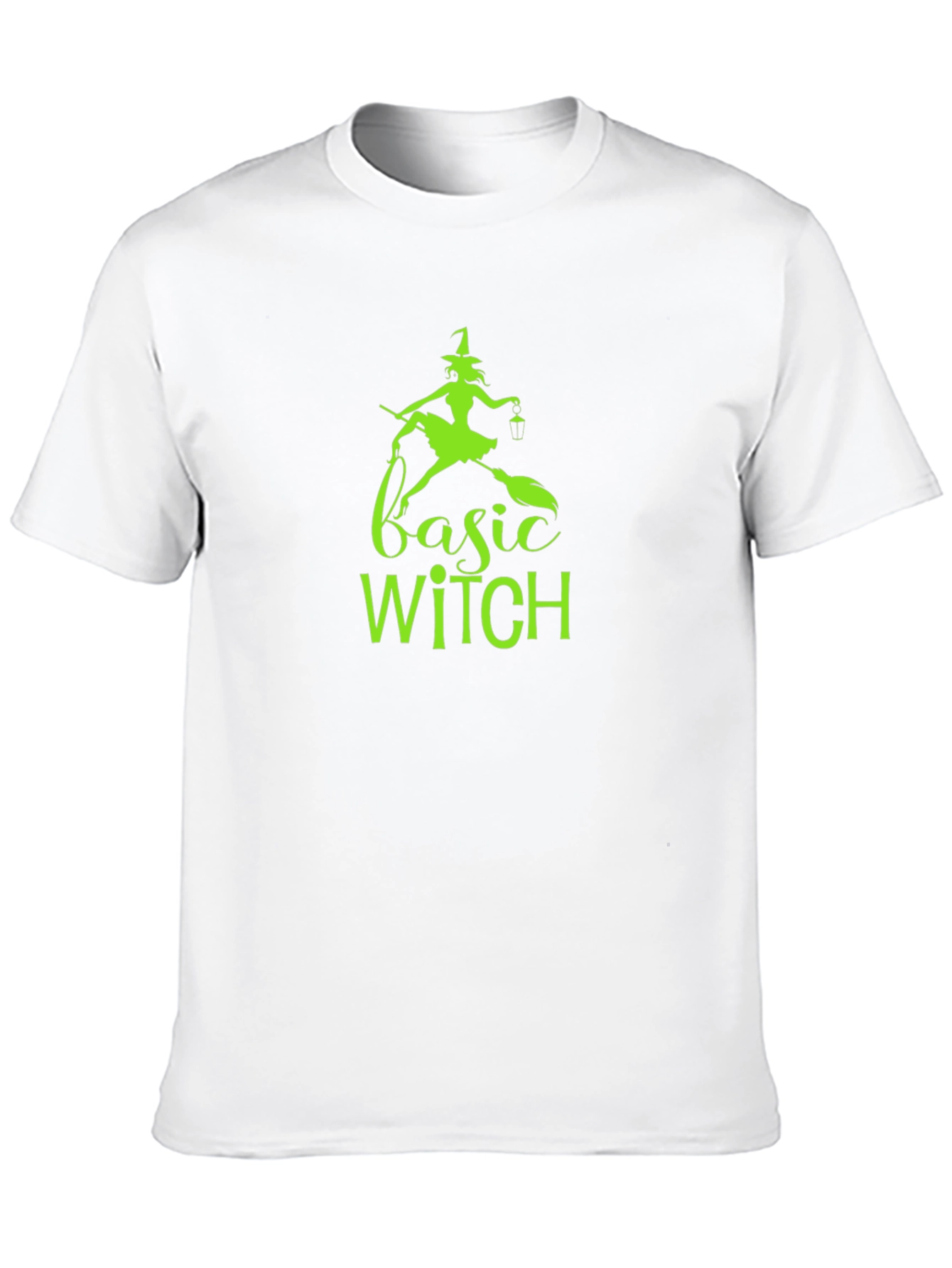 Black Basic Witch Graphic Tee - Halloween Shirt view 10