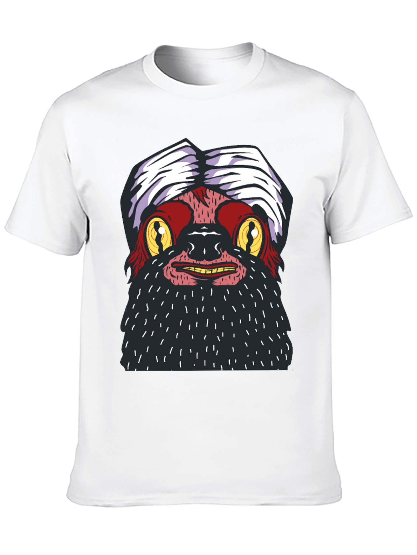 Black Grotesque Cartoon T-Shirt view 10