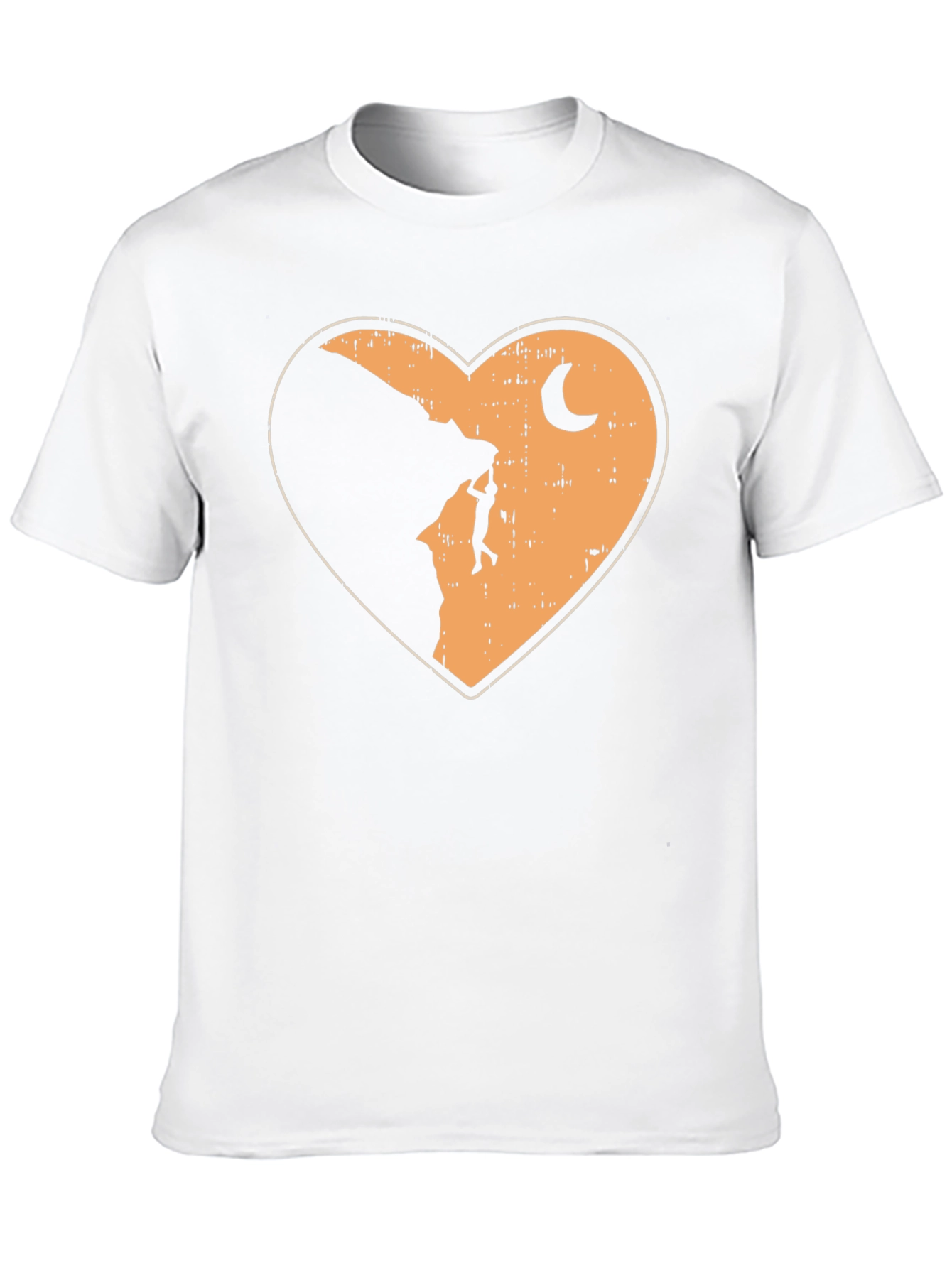 Black Climbing Heart Graphic T-Shirt - Adventure Tee view 10