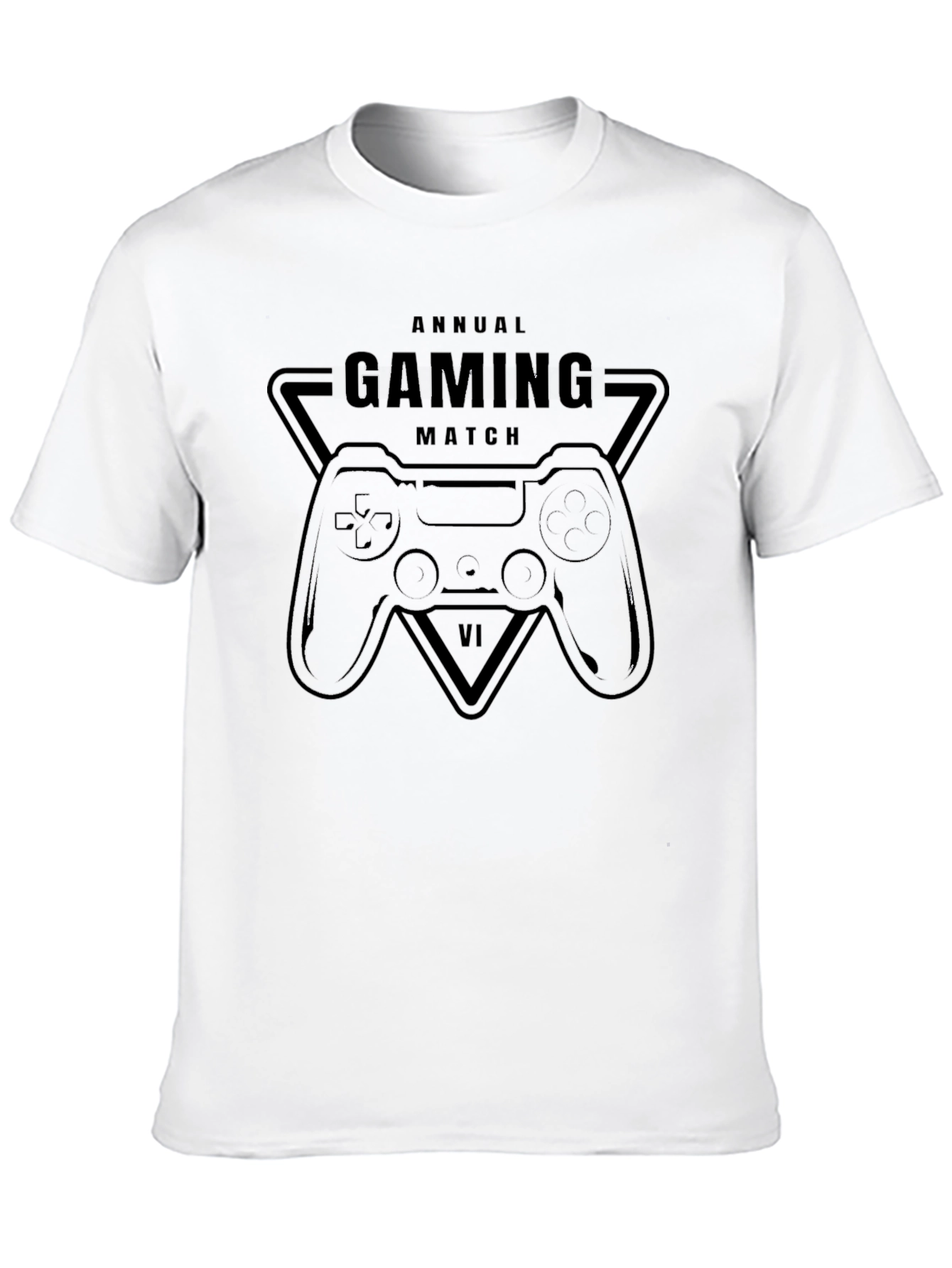 Black Annual Gaming Match VI Black T-Shirt view 10